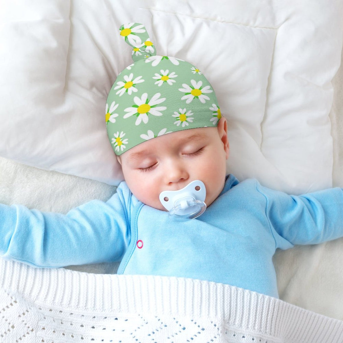 Top Knot Hat for Baby (A Set of 2)
