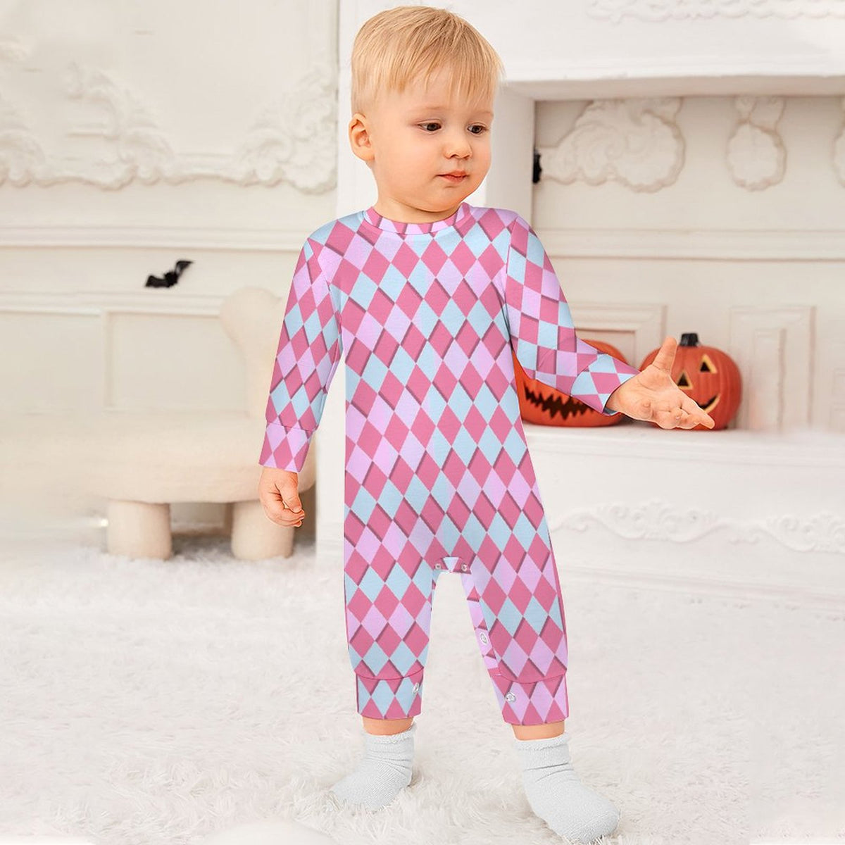 Baby Romper Pink Blue
