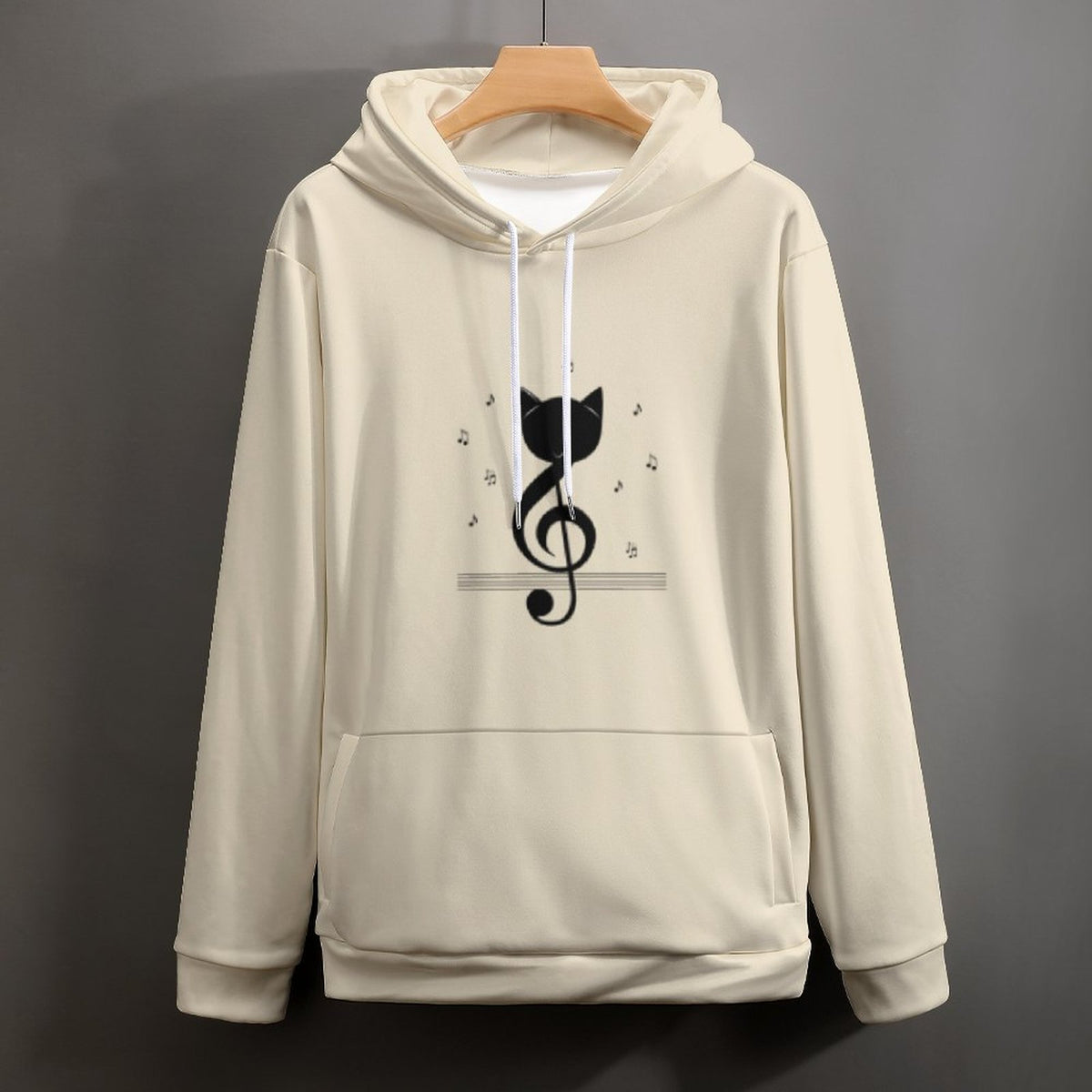 Hoodie with Double-layer hood Cat