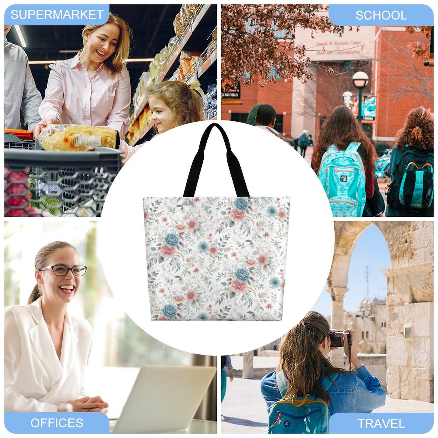 Large One Shoulder Shopping Bag