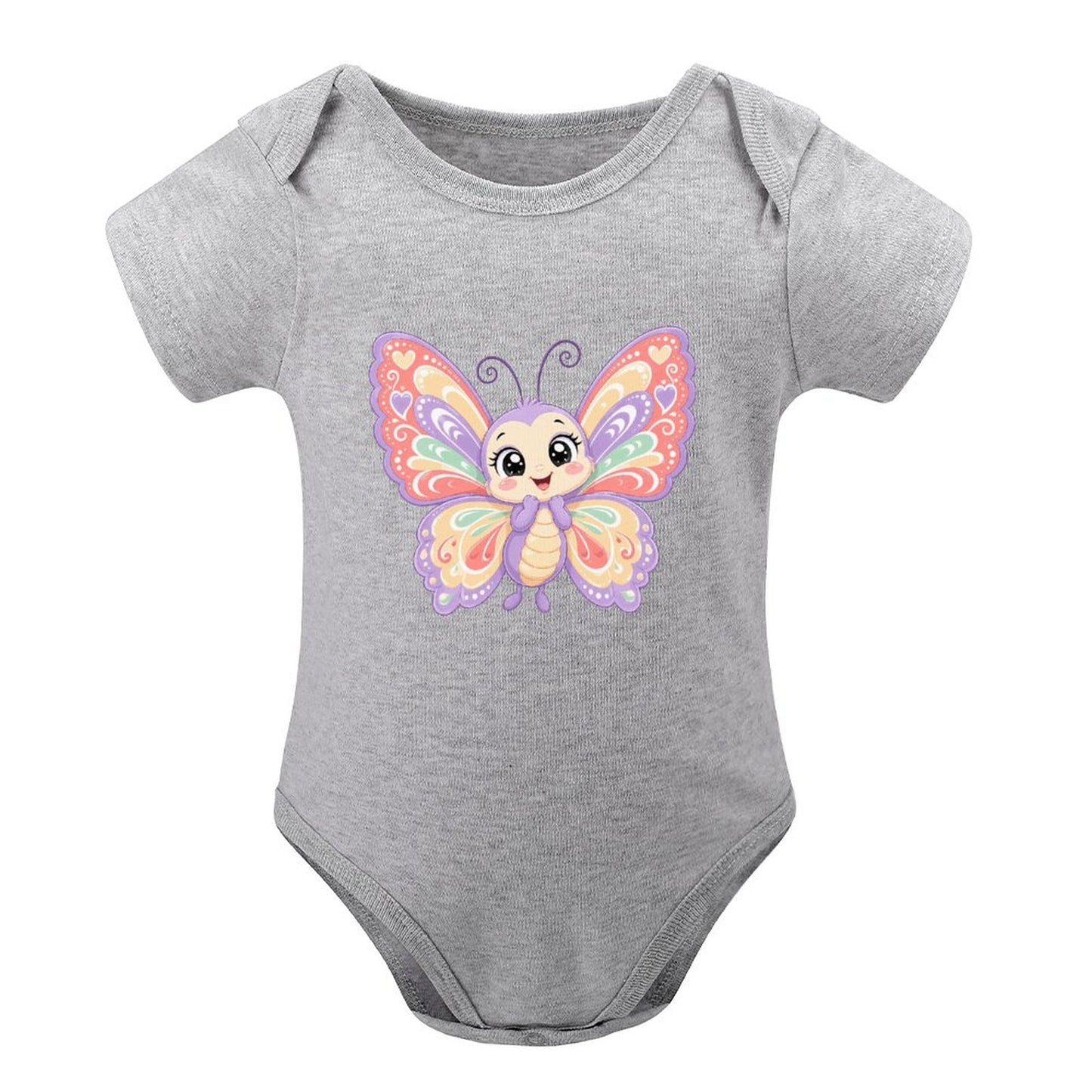 Short Sleeve Baby Romper - Butterfly