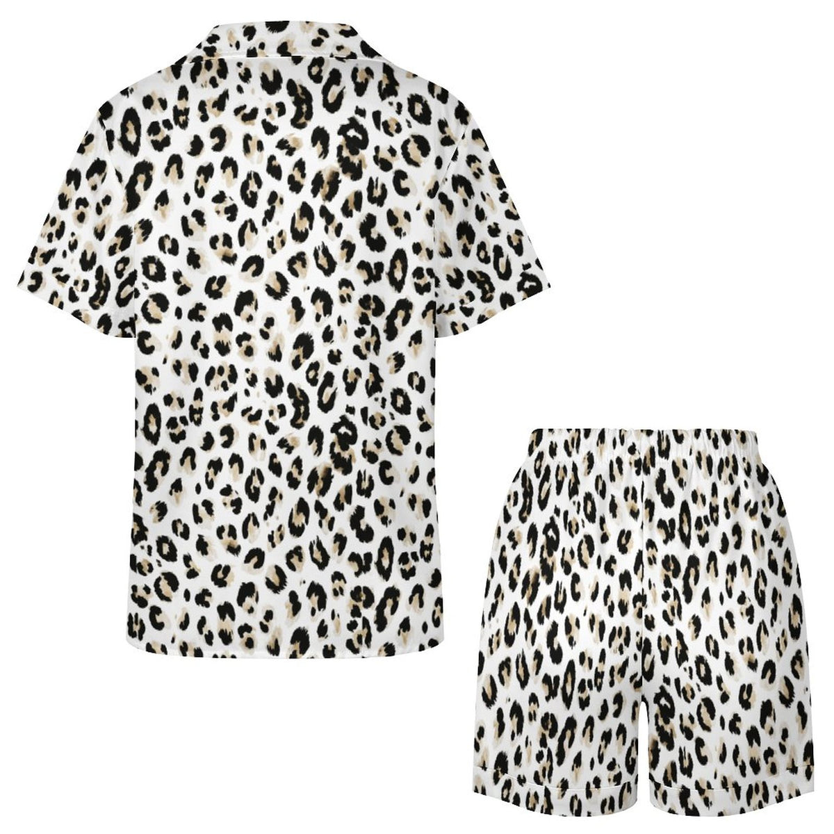 Worn-effect Fabric Women Satin Pajama Set