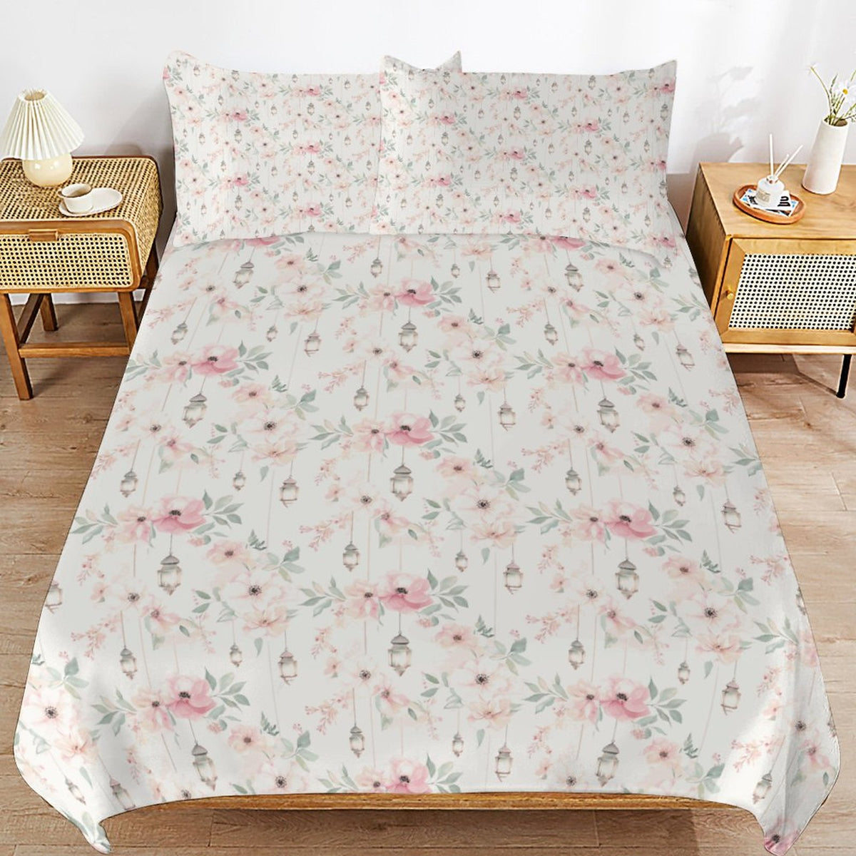 3-Piece Bedding Set-90"x90"/ 229x229cm (Dual-sided Printing)