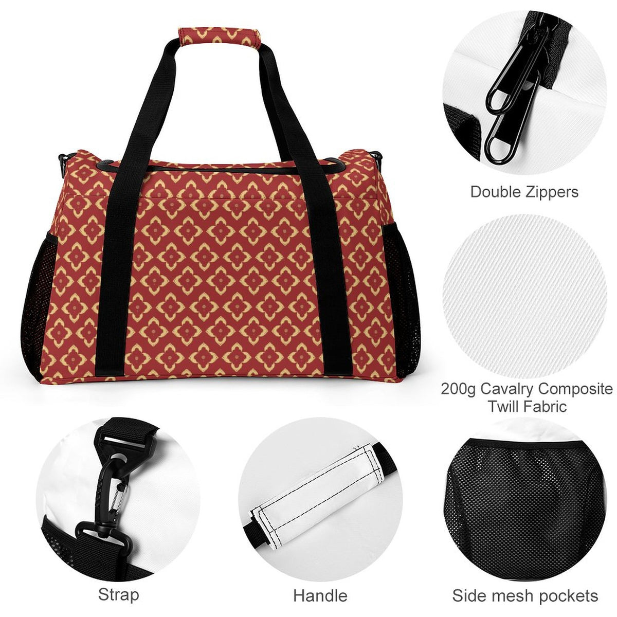 Travel Duffel Bag - Red