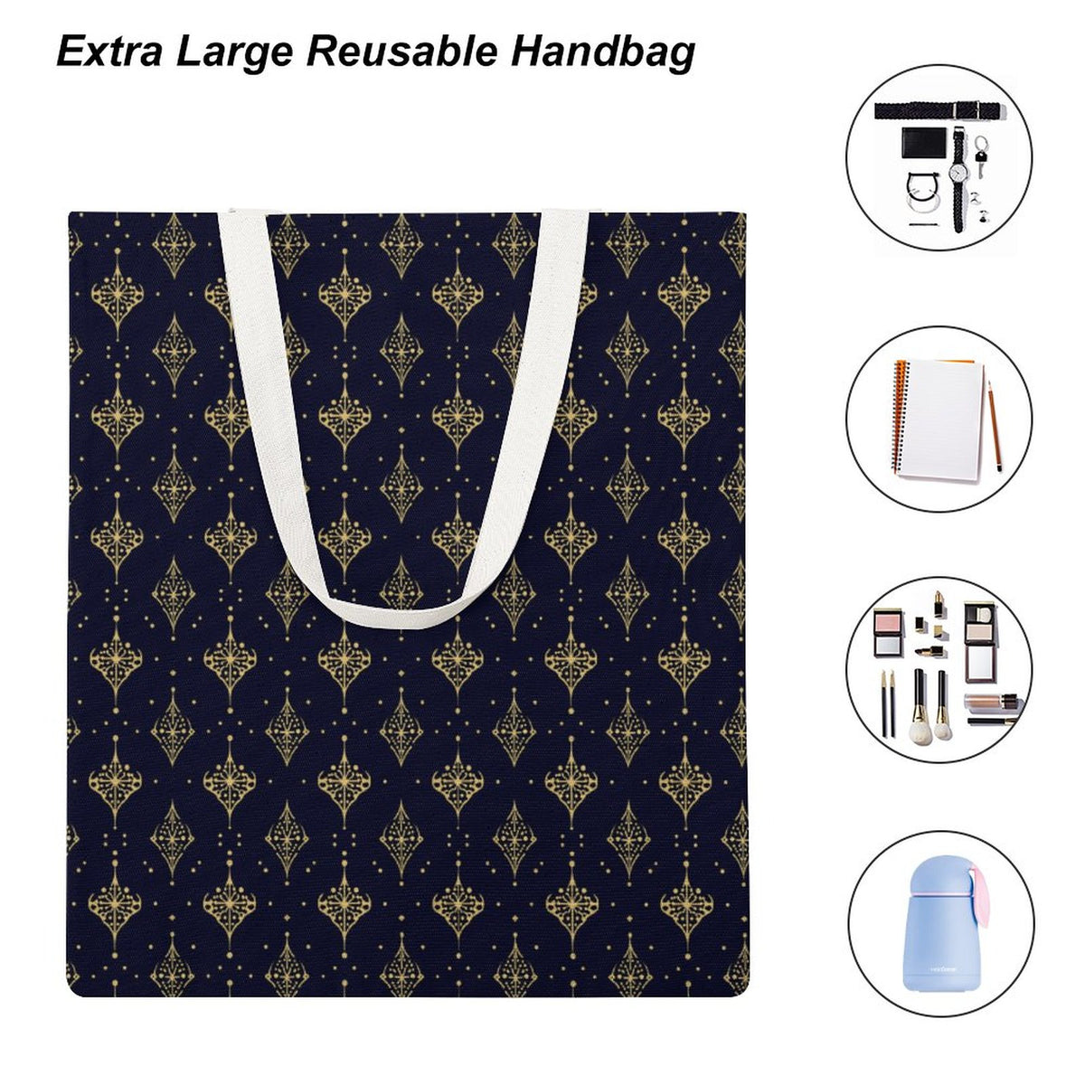 Martin Canvas Tote Handbag with Dual-sided Printing