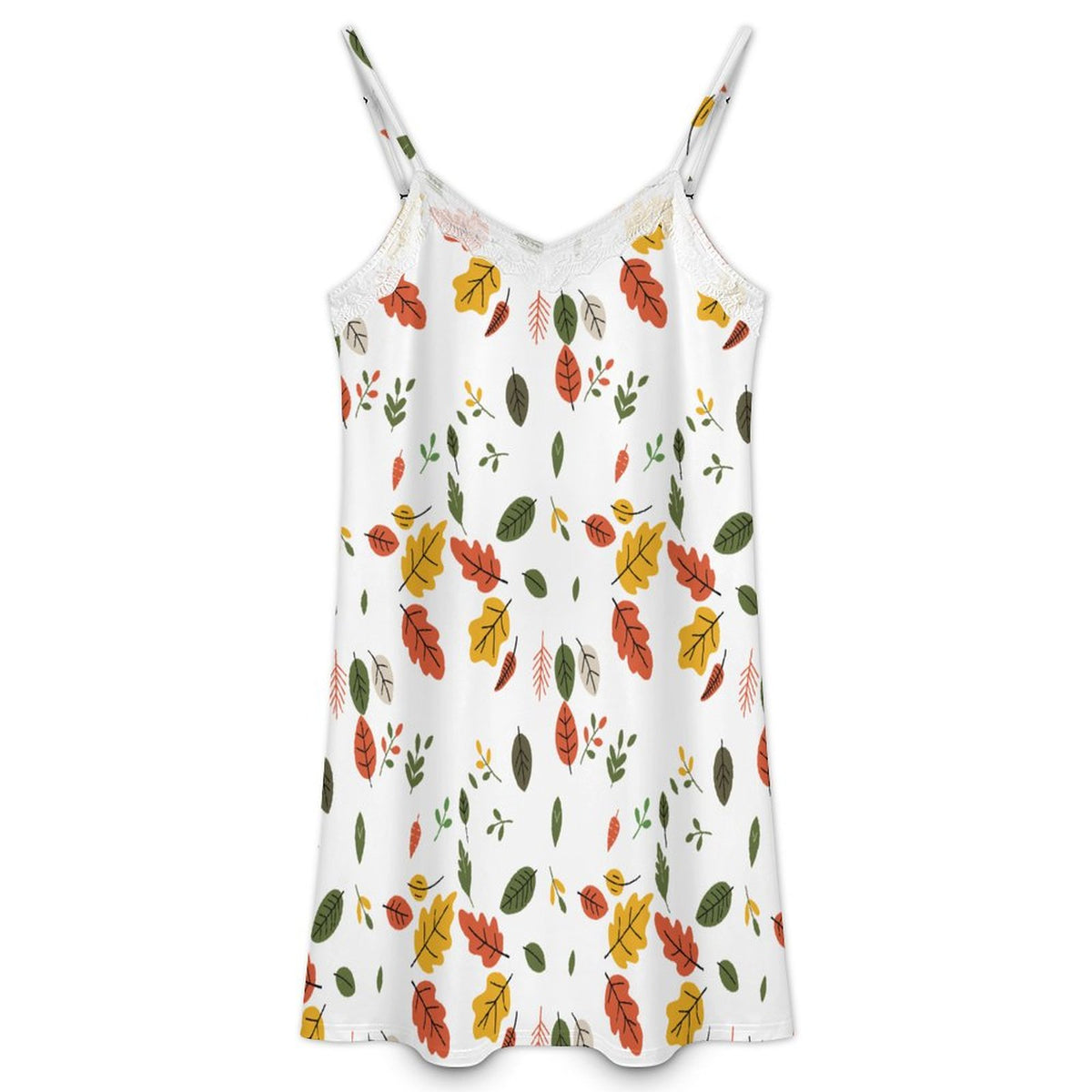 Beautiful Lace-Trimmed Camisole Nightgown