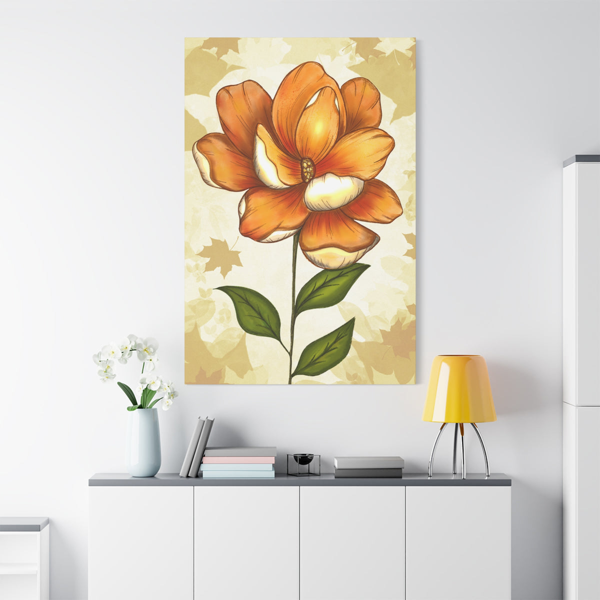 Copy of Matte Canvas, Stretched, 1.25" Tulips Pink and Purple Flowers