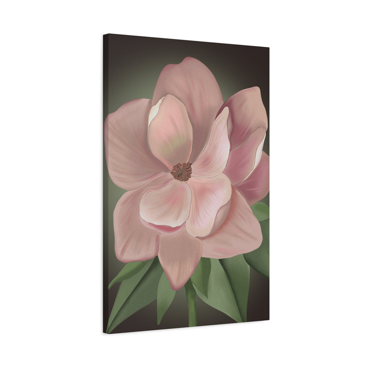 Matte Canvas, Stretched, 1.25" Pink Flowers