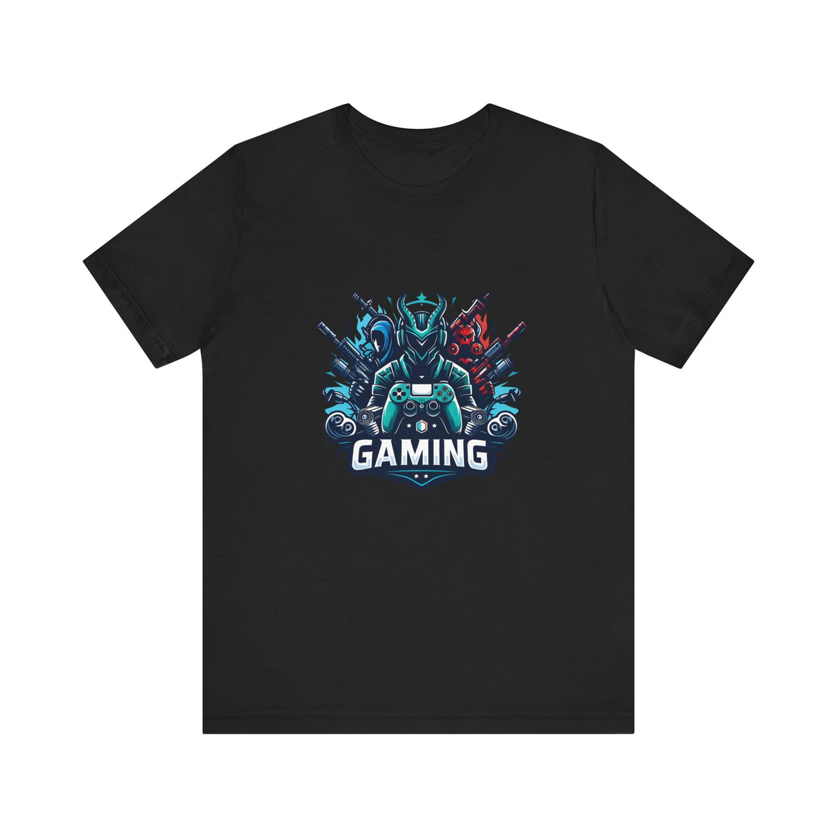 Gaming Controller Emblem Tee — Esports Gamer Graphic T-Shirt