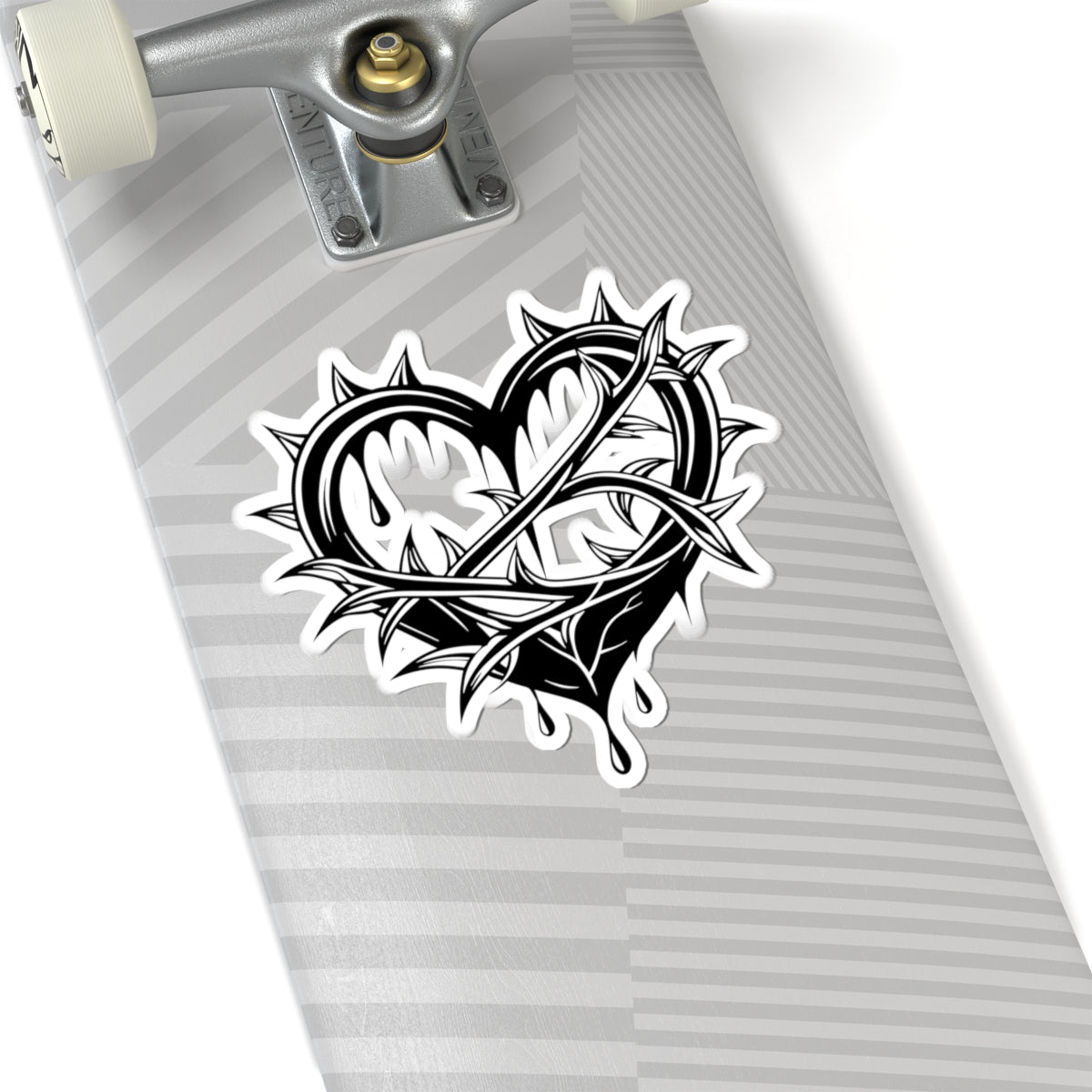 Gothic Heart Kiss-Cut Stickers | Edgy Decor, Laptop Stickers, Gift for Her, Alternative Art, Emo Vibes