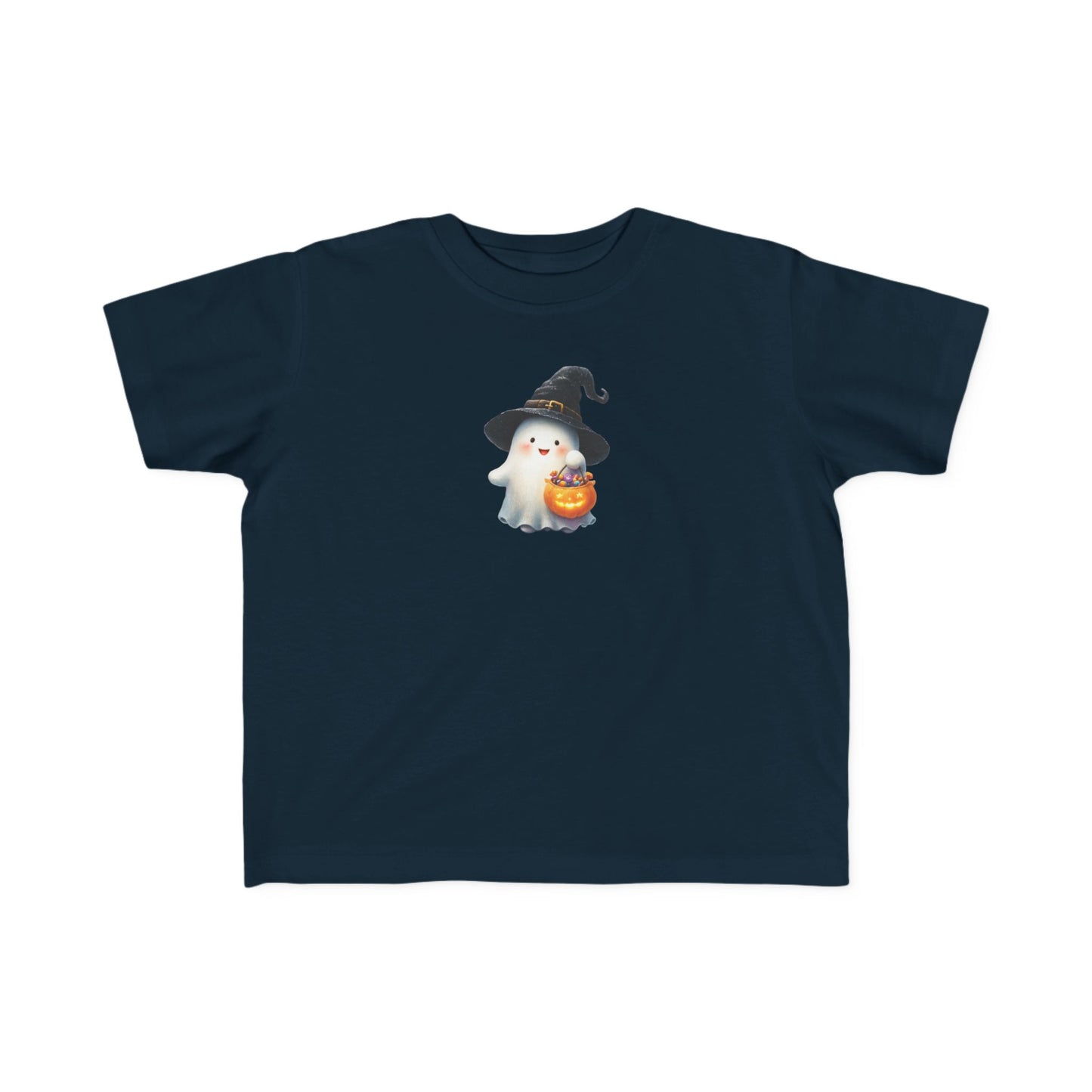 Adorable Halloween Toddler Tee, Cute Ghost Design, Kids Halloween Outfit, Witch Hat Shirt, Toddler Costume Top
