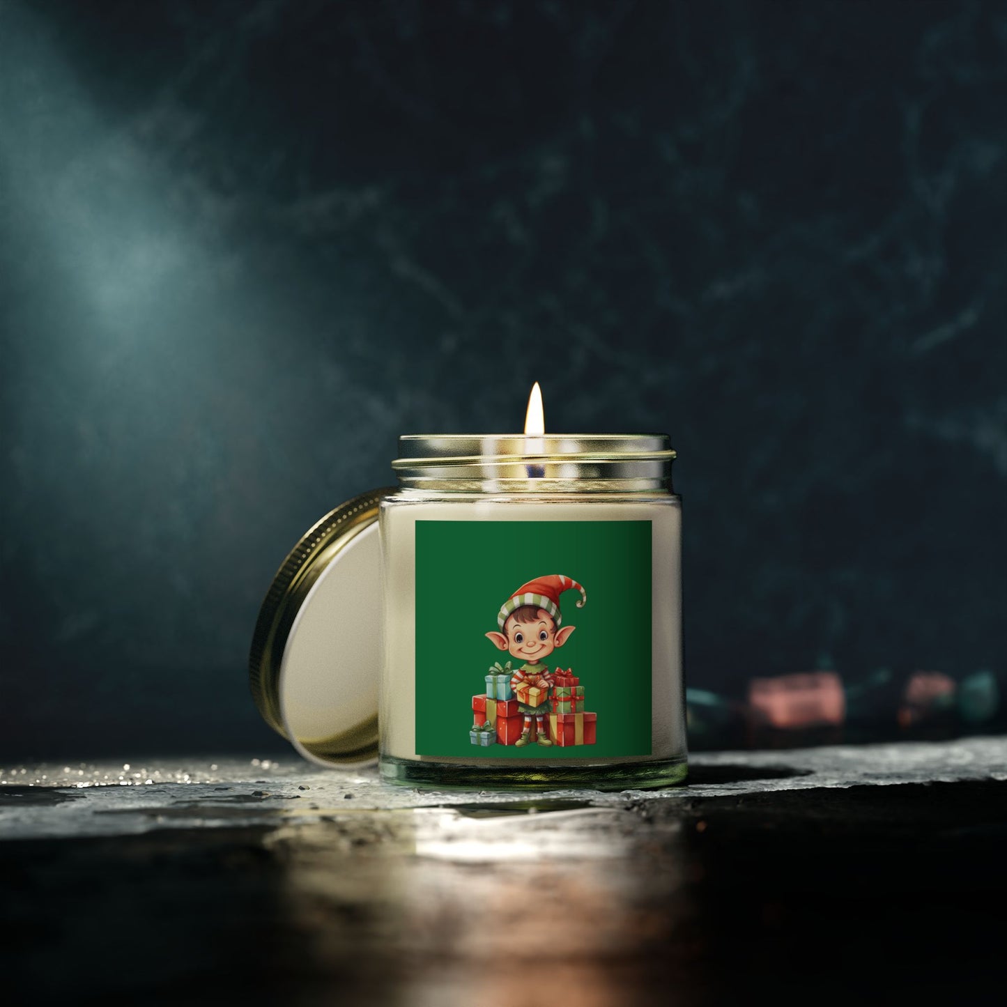 Elf-Themed Scented Candles - Holiday Cheer, Christmas Gift, Home Decor, Cozy Vibes, Aromatherapy