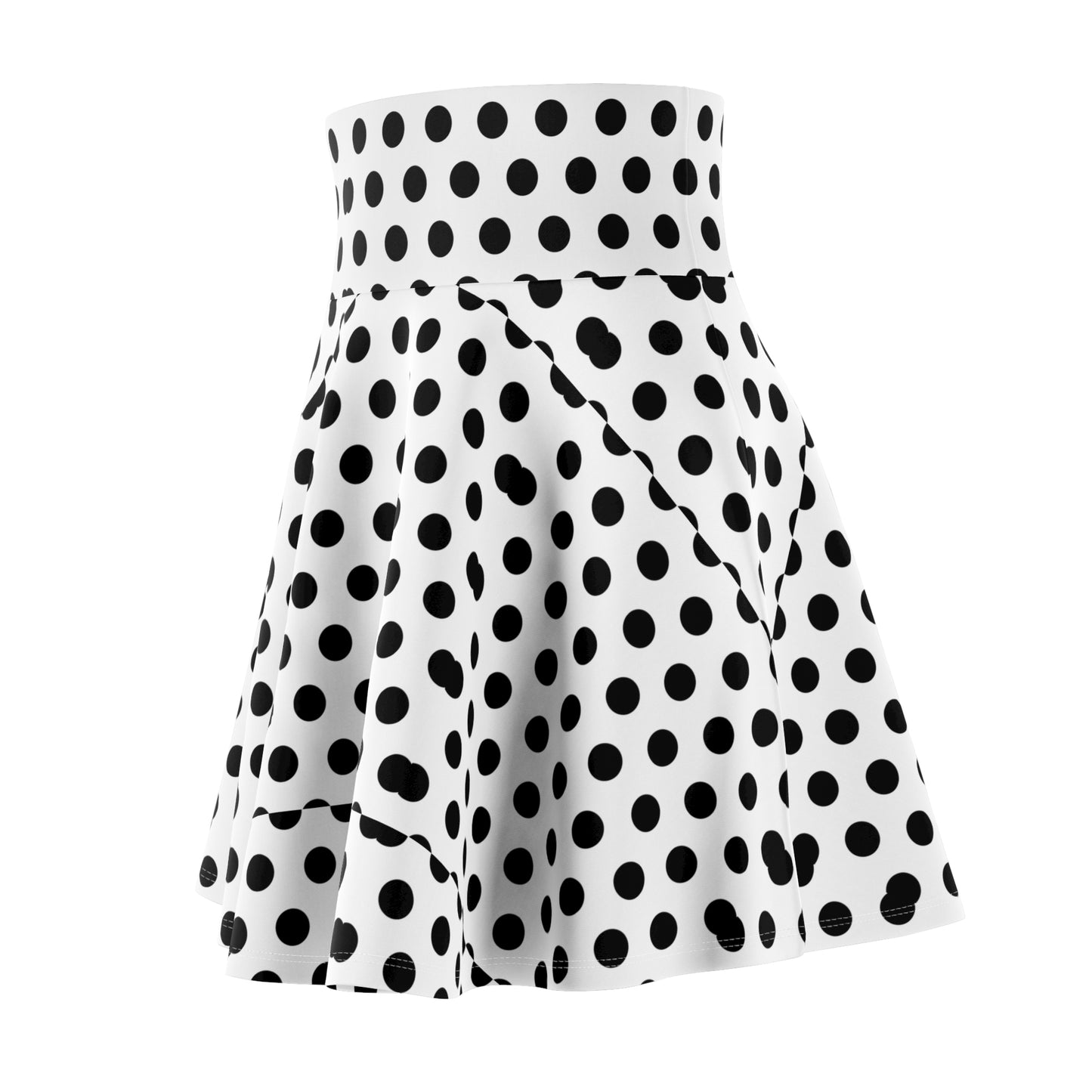 Polka Dot Women's Skater Skirt, Fun Fashion for Parties, Casual Wear, Summer Outfits, Vintage Style Skirt, Unique Gift Idea