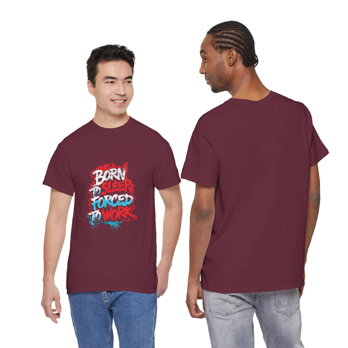Born to Sleep, Forced to Work T‑Shirt — Funny Graphic Tee for Night Owls