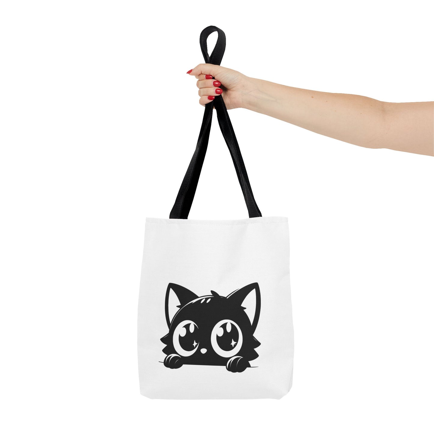 Adorable Cat Face Tote Bag | Cute Kitten Shopping Bag | Gift for Cat Lovers | Everyday Use | Eco-Friendly Accessory