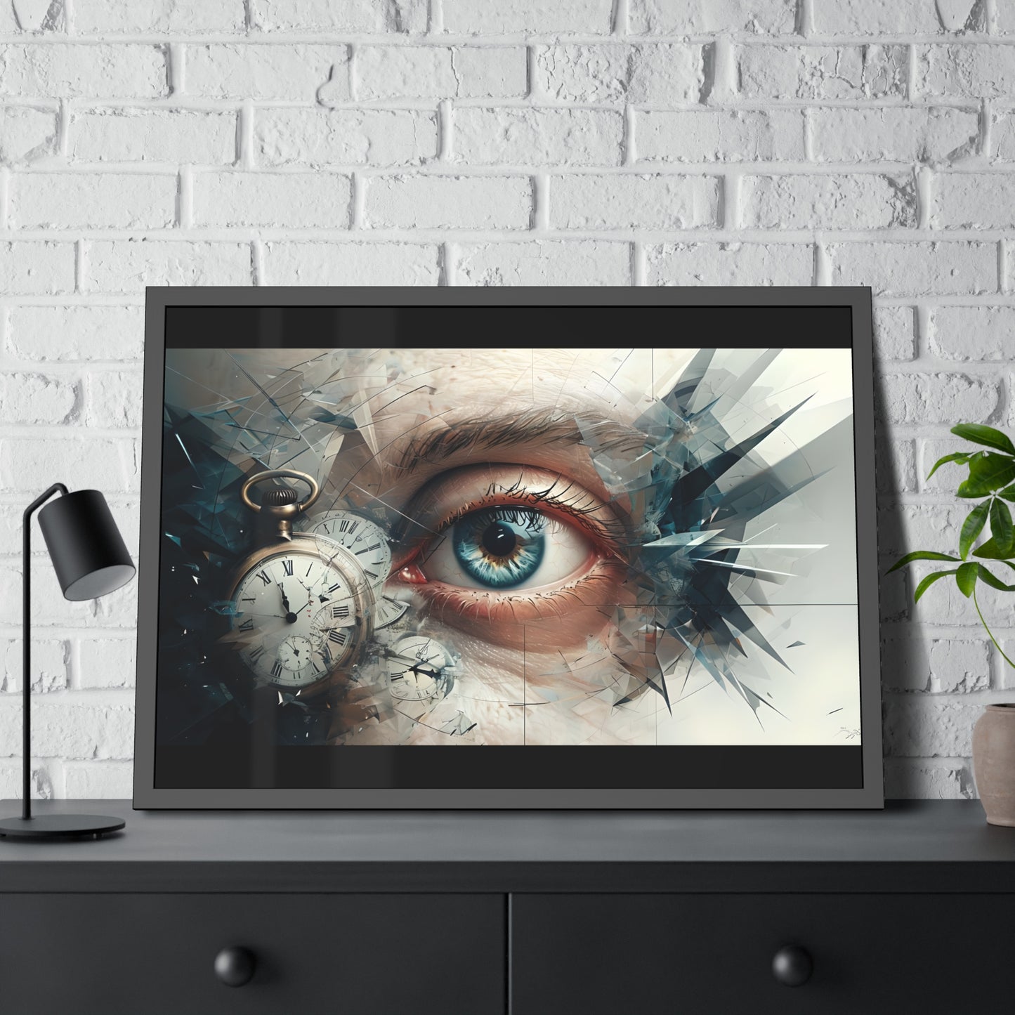 Surreal Eye Art Framed Poster