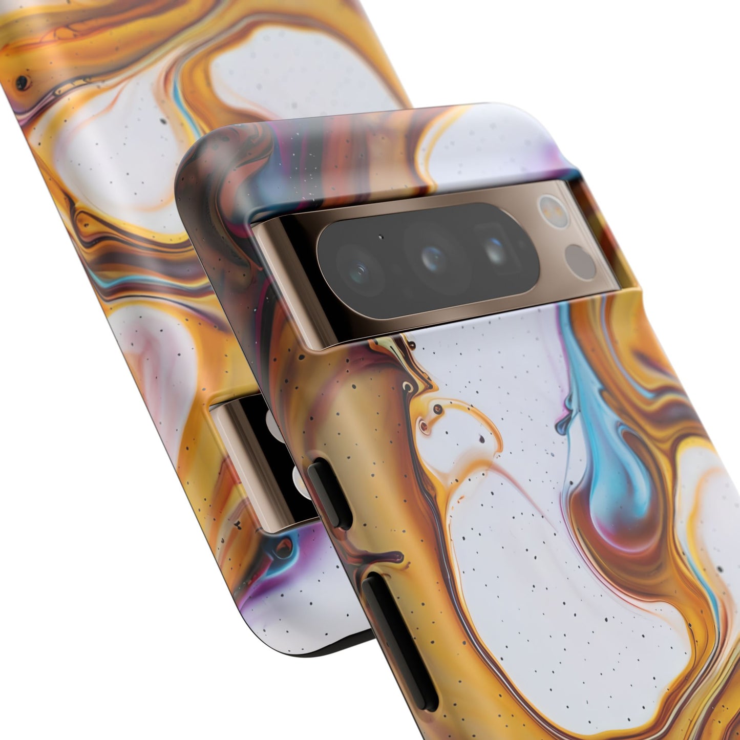 Artistic Phone Case, Tough Cases with Colorful Marble Design