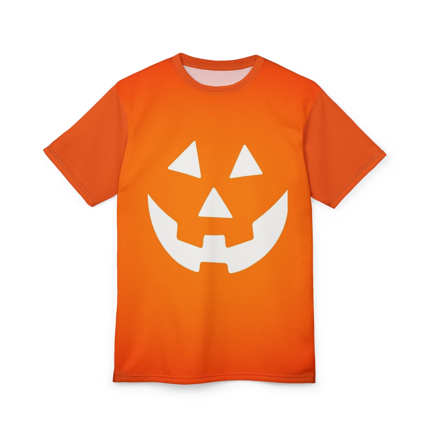 Halloween Pumpkin Face Unisex Tee, Spooky Shirt, Fall Fashion, Halloween Costume, Pumpkin Tee, Orange T-Shirt