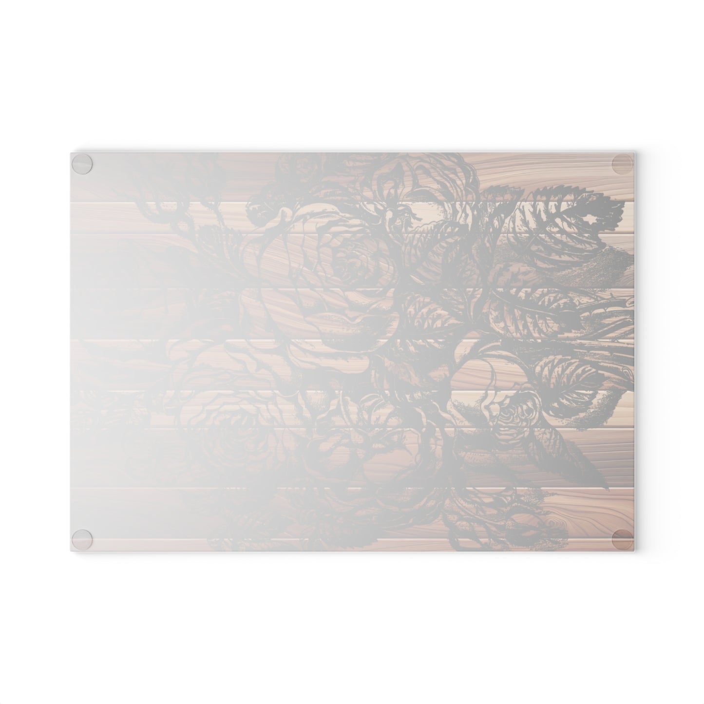 Elegant Floral Glass Cutting Board, Kitchen Decor, Wedding Gift, Home Cooking, Unique Kitchen Accessories