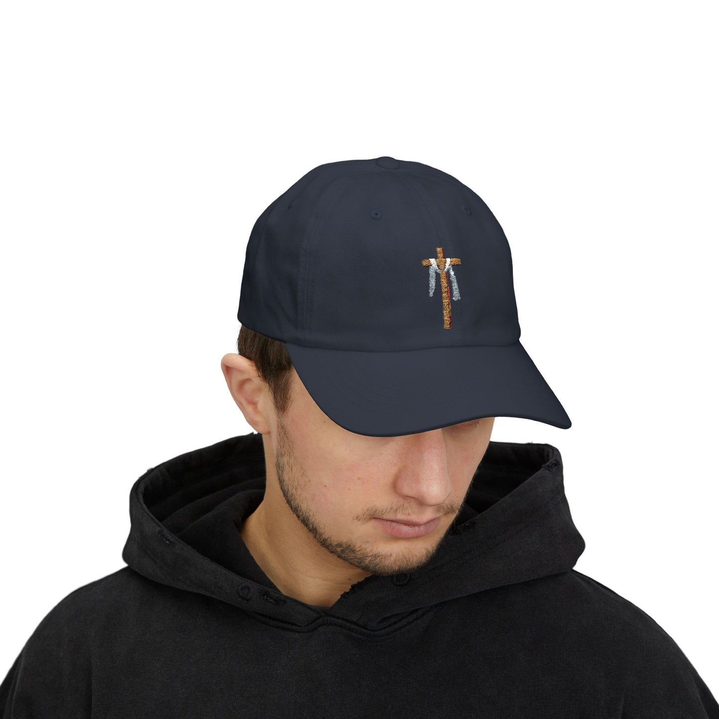 White Embroidered Classic Dad Cap - Casual Vintage Style, Perfect Gift for Father's Day, Summer Outings, Everyday Wear, Trendy Accessory