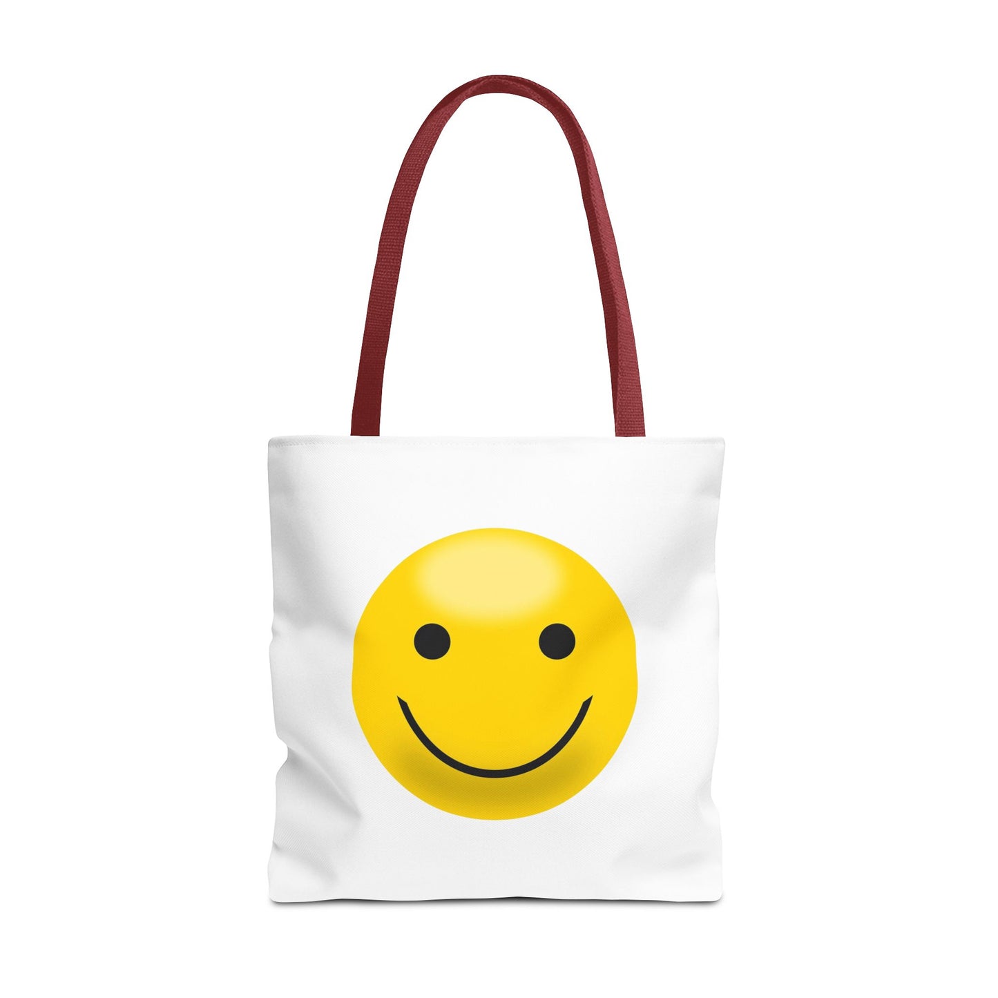 Smiley Face Tote Bag, Eco-Friendly Shopping Bag, Fun Beach Bag, Gift for Teens, Happy Tote for Everyday Use
