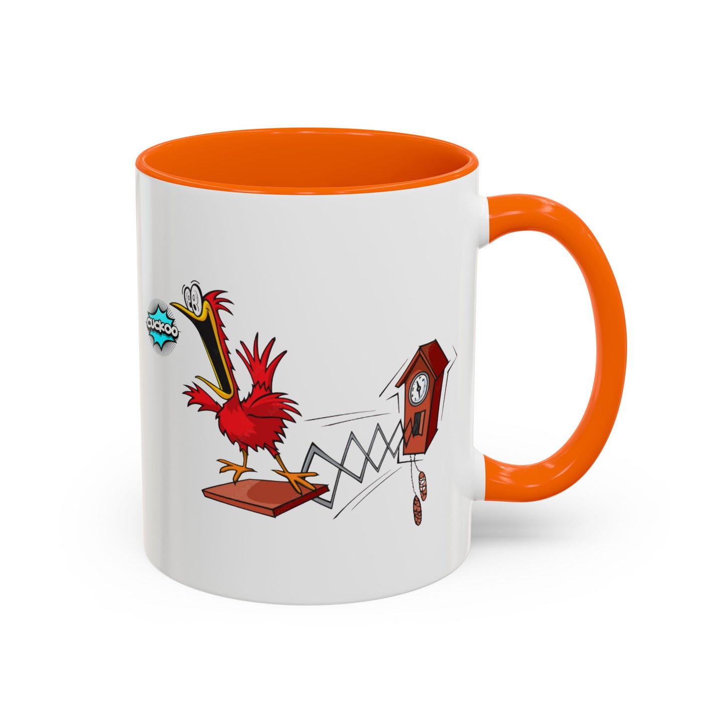 Whimsical Cuckoo Coffee Mug, Fun Gift for Bird Lovers