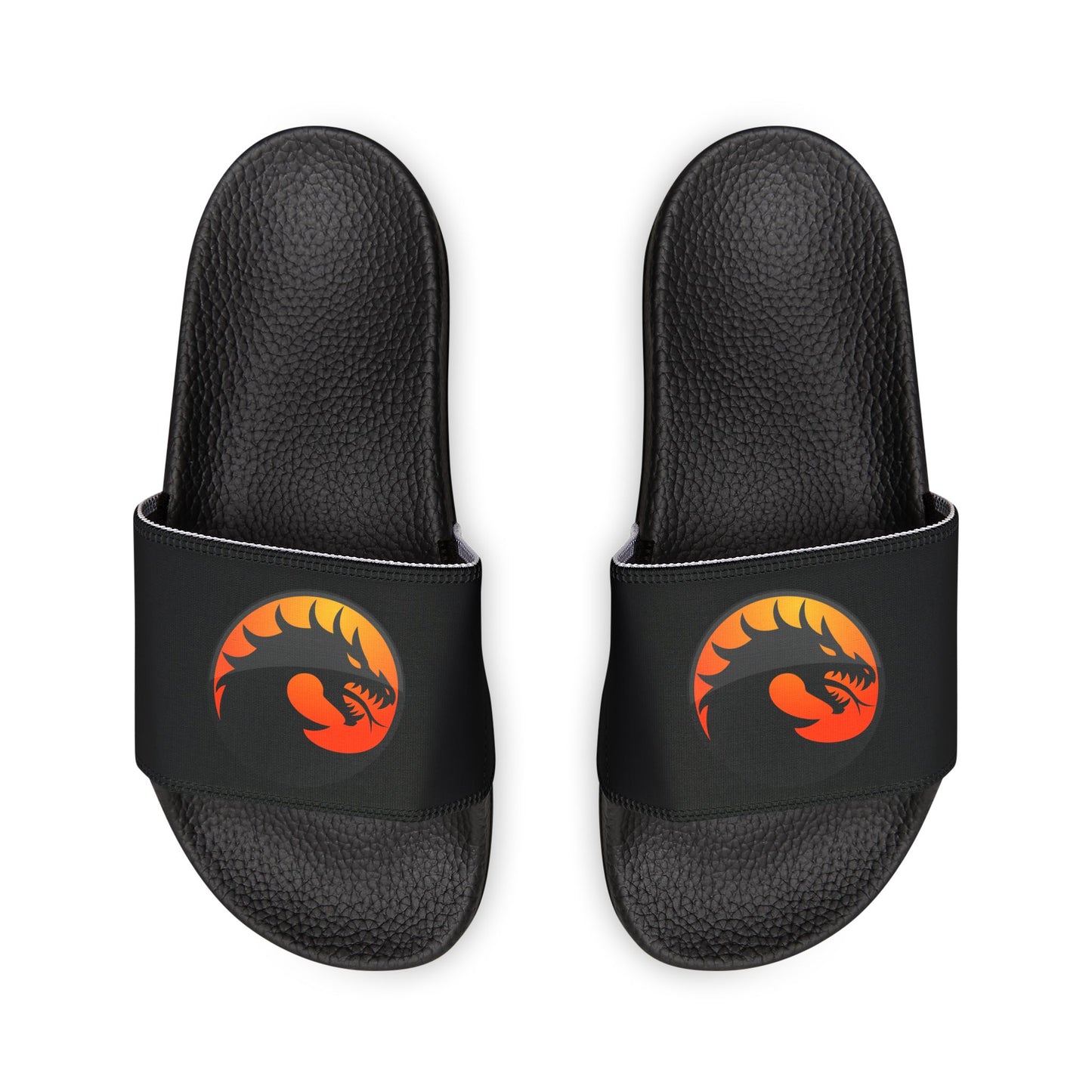 Youth Dragon Print Sandals, Fun Summer Footwear, Beachwear, Playful Slide Sandals, Casual Outdoor Shoes, Kids Summer Shoes