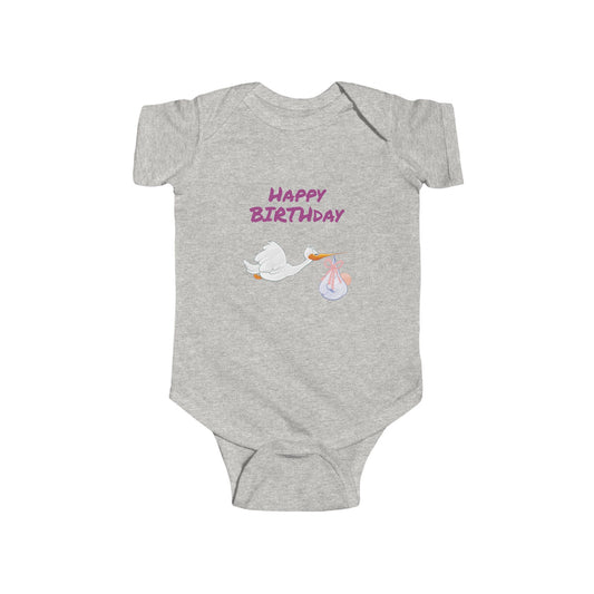 Happy Birthday Infant Bodysuit, Cute Baby Shower Gift
