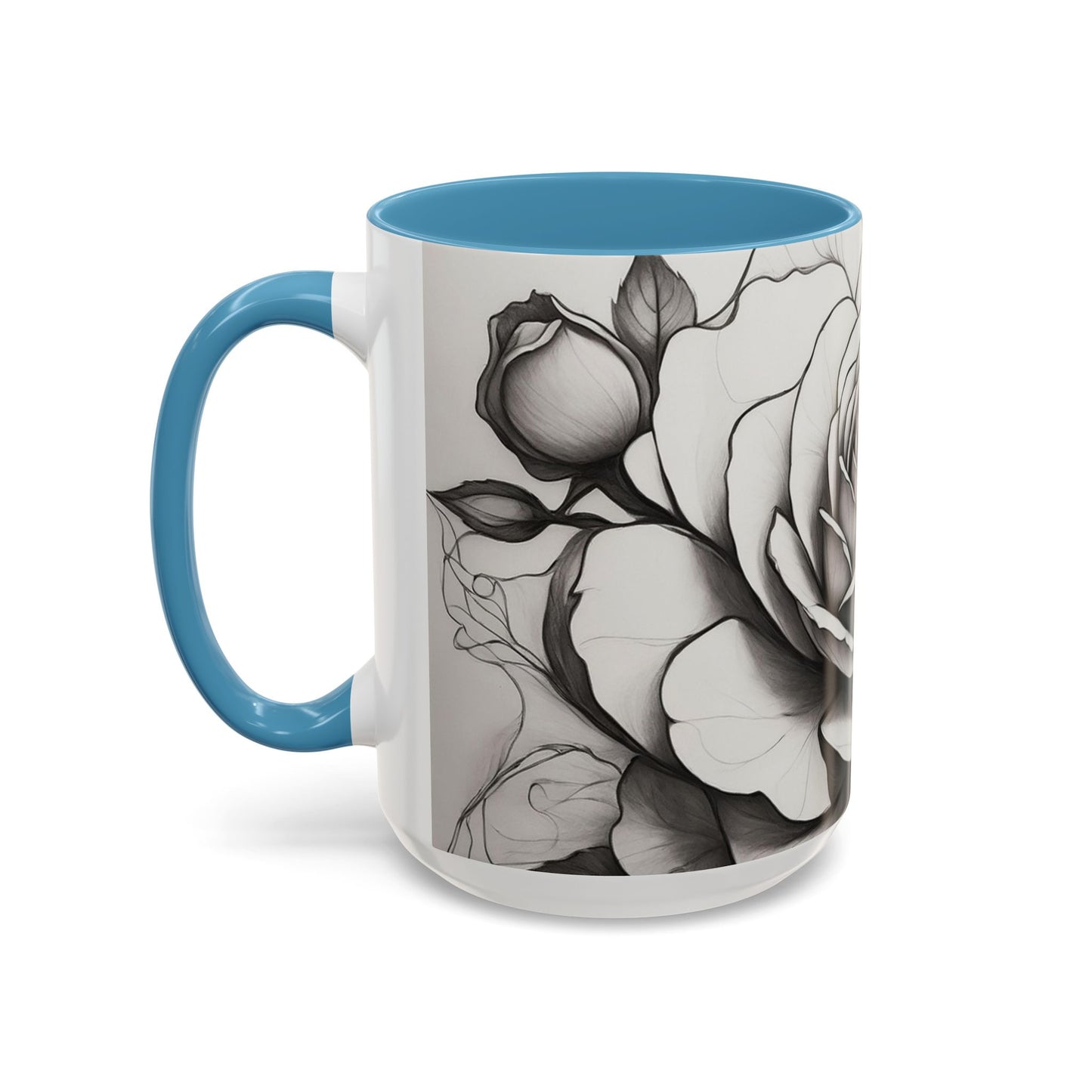 Elegant Floral Coffee Mug - Perfect Gift for Flower Lovers, Mother's Day, Birthdays, Home Decor, Office Use