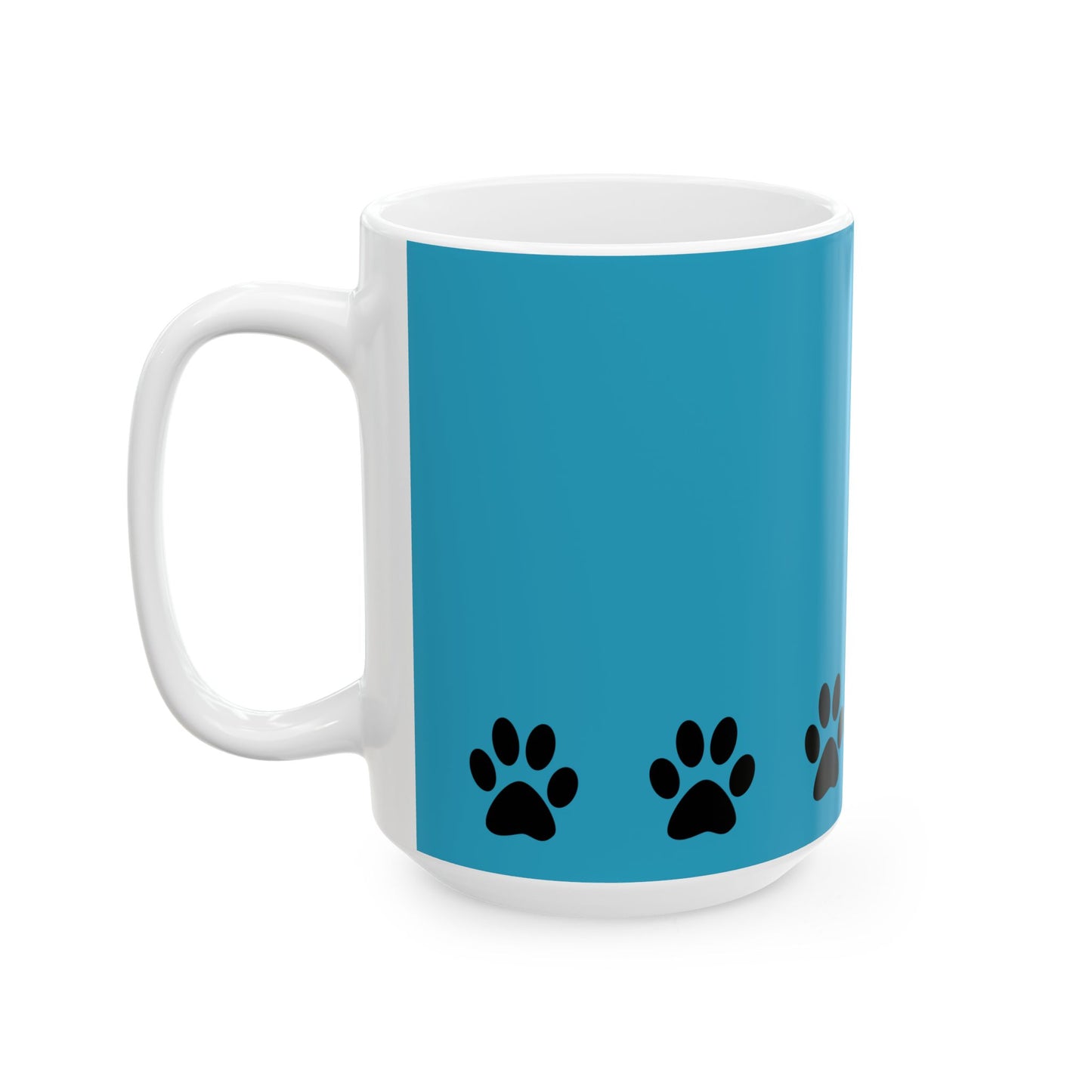 Paw Print Ceramic Mug - Ideal for Pet Lovers, Dog Owners, Animal Enthusiasts, Gift for Pet Birthdays, Cozy Coffee Moments, Kitchen Decor