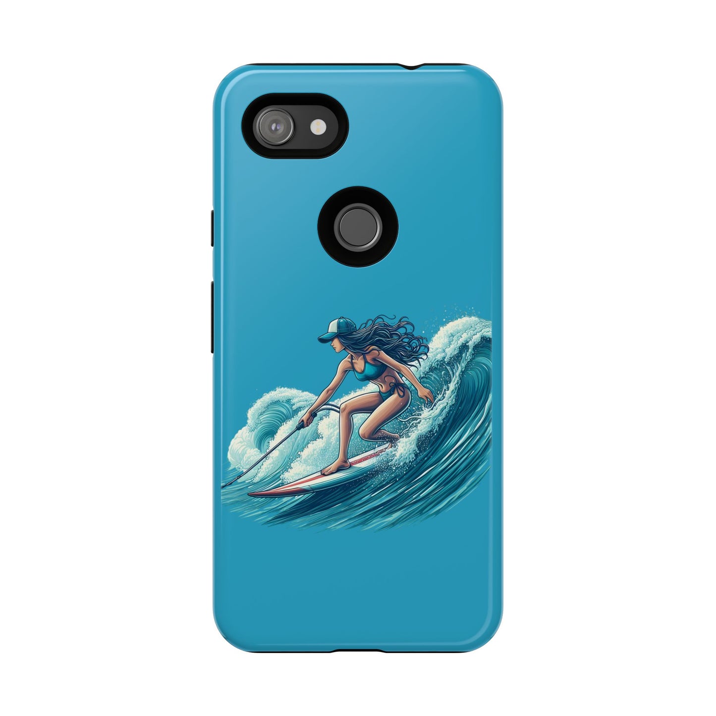 Surfing Phone Case, Coastal Vibes Phone Cover, Tough Cases for Beach Lovers, Ocean Art Phone Accessories, Summer Gift Idea