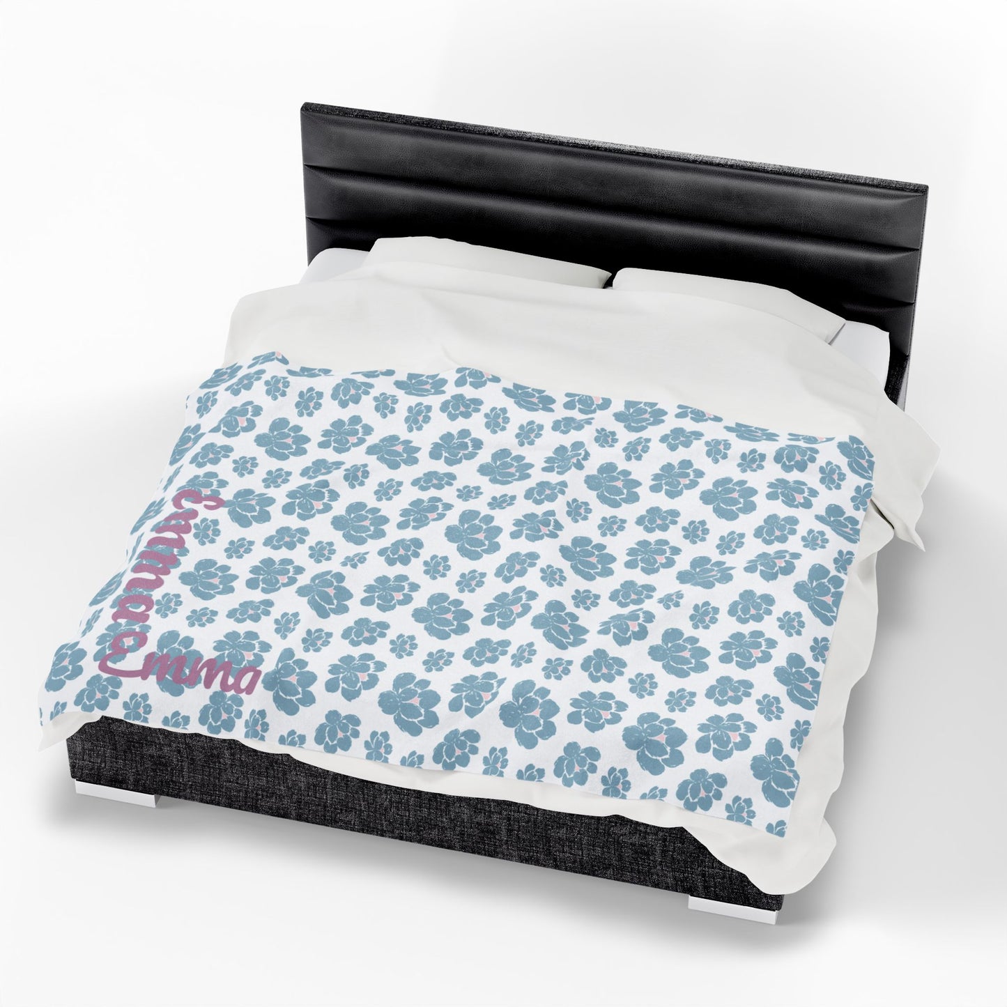 Cozy Velveteen Plush Blanket - Name - Emma