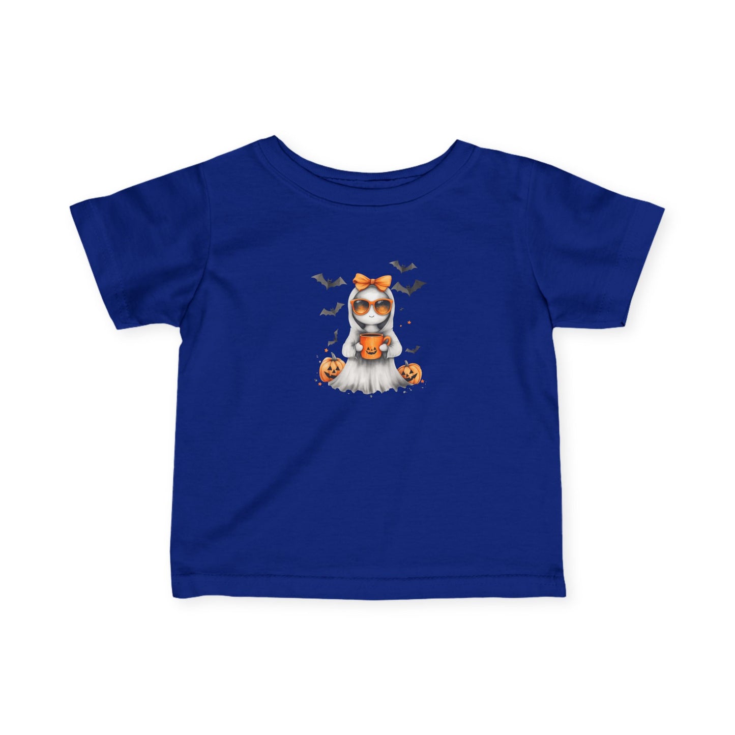 Halloween Infant T-Shirt, Cute Pumpkin Ghost Tee, Toddler Halloween Costume, Fall Baby Shirt, Spooky Kids Apparel
