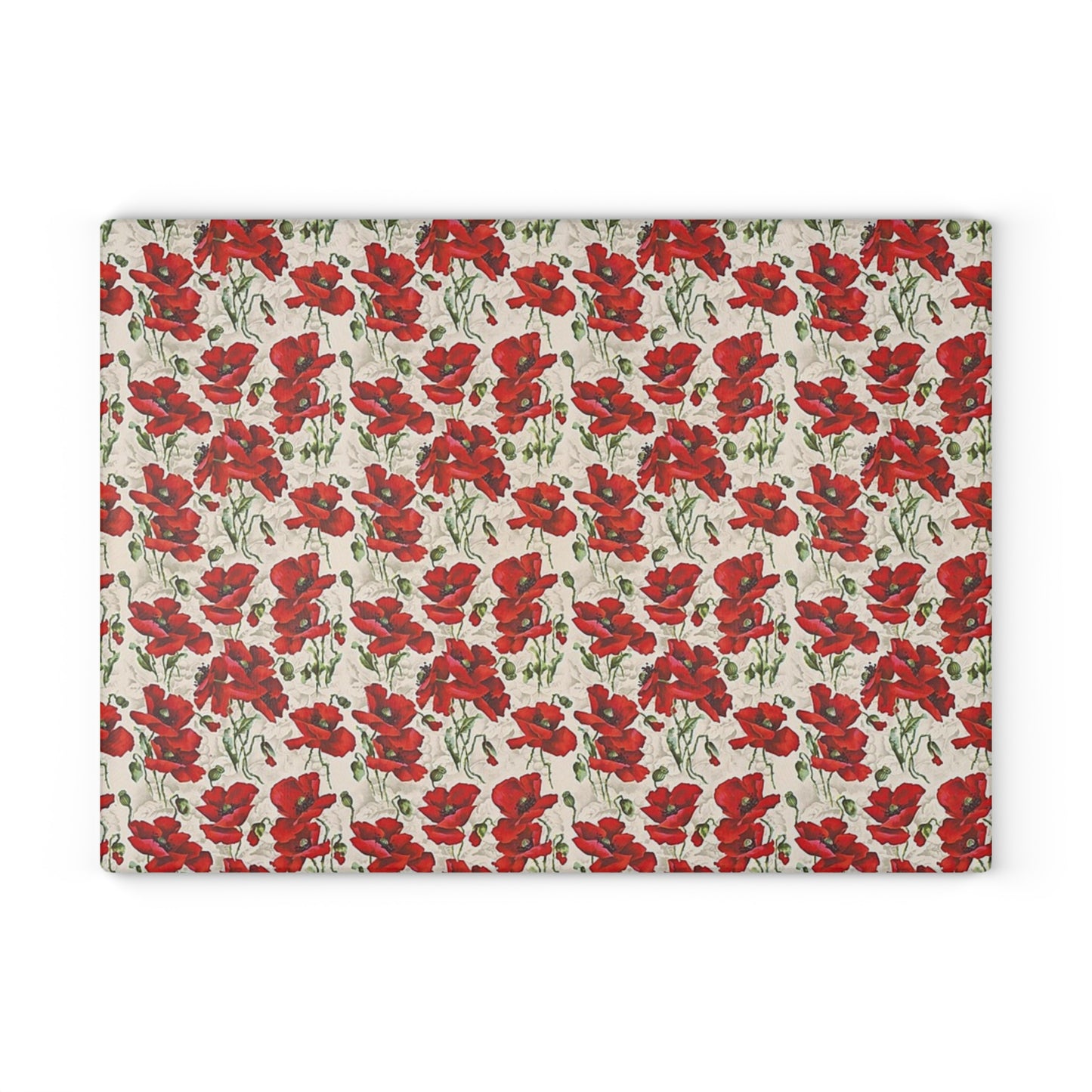 Elegant Floral Glass Cutting Board, Kitchen Decor, Gift for Cooks, Wedding Gift, Housewarming, Mother's Day
