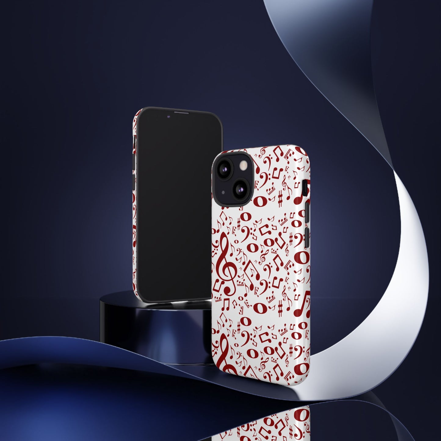 Musical Note Phone Case, Tough iPhone Cover, Gift for Musicians, Customizable, Music Lover's Accessory, Durable Phone Protection