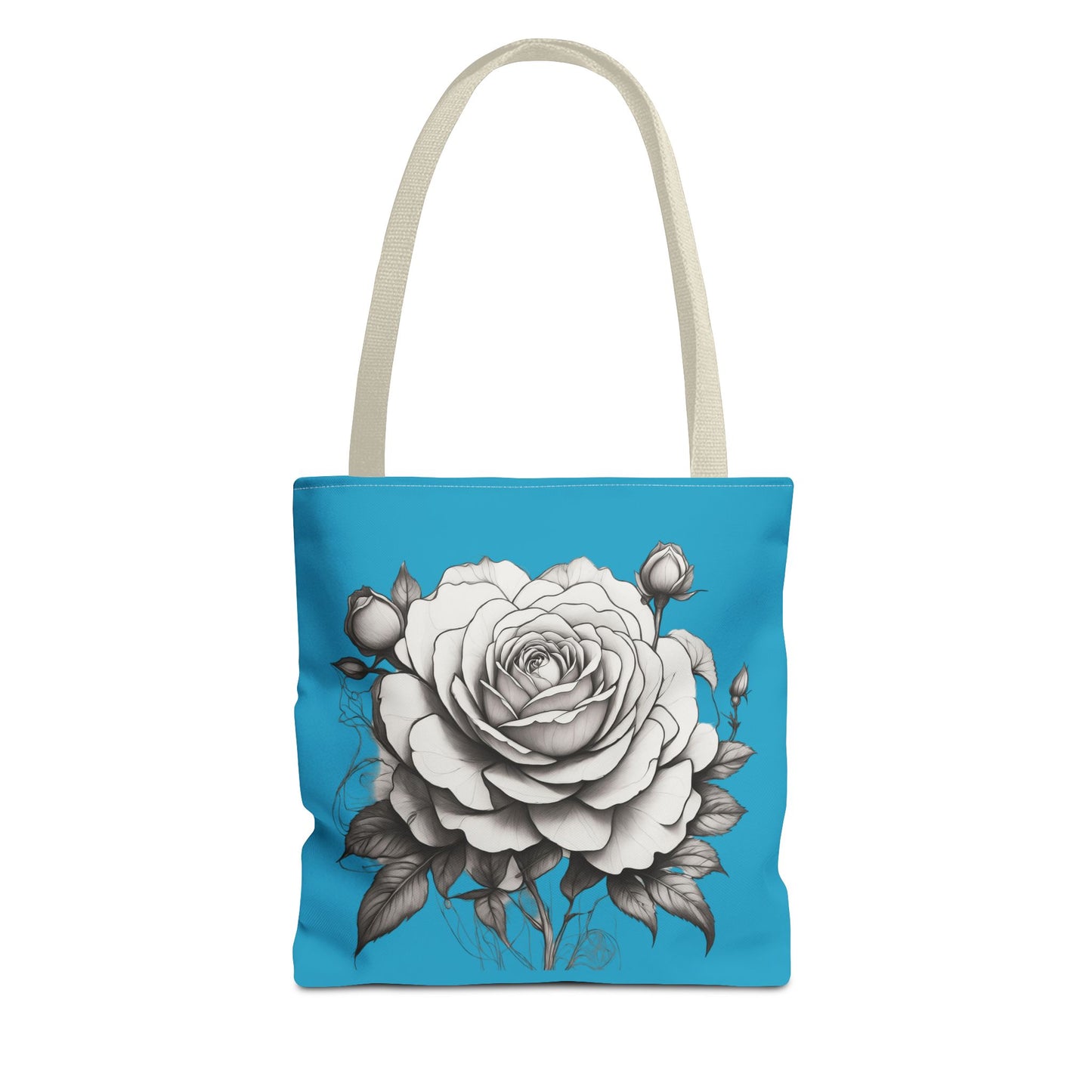 Elegant Floral Tote Bag with Roses, Chic Reusable Grocery Bag, Perfect Gift for Her, Stylish Handbag, Everyday Essentials