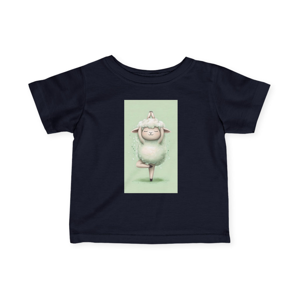 Infant Tee — Cute Ballet Sheep Baby Shirt ("Little Ballerina" Design)