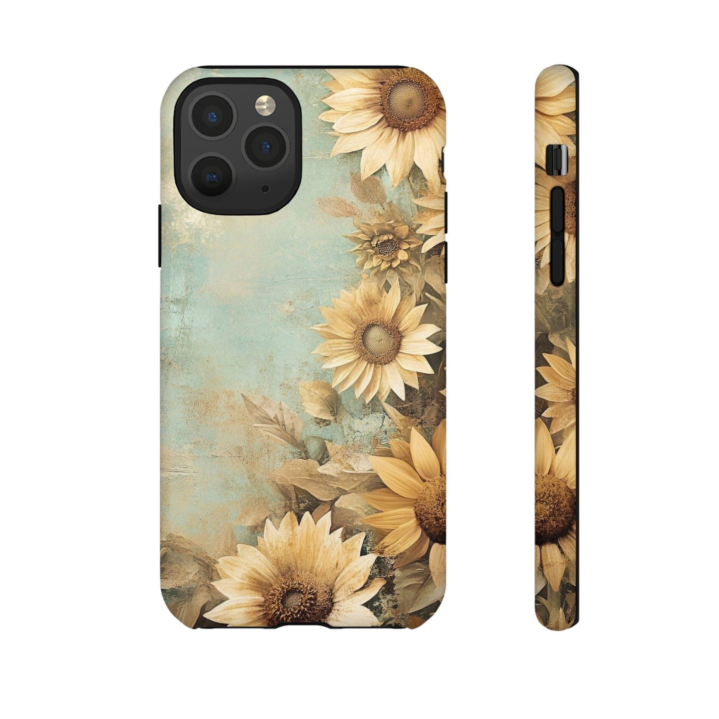 Sunflower Phone Case, Tough Shell Floral Cover, Nature Inspired Gift, Durable Protective Case, Perfect for Spring and Summer