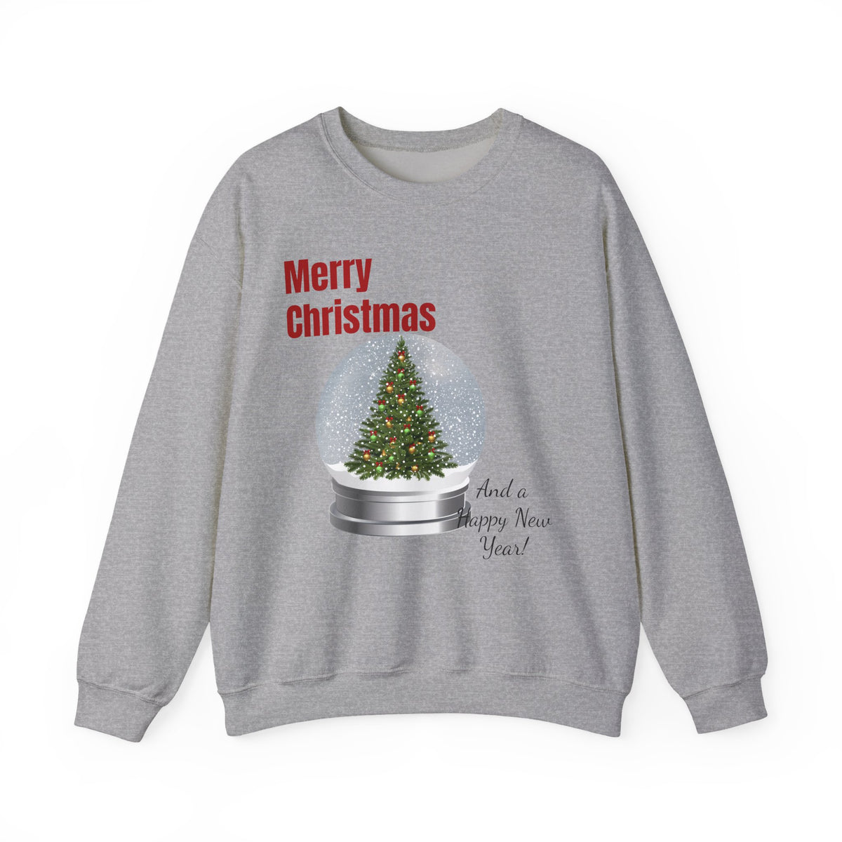 Christmas Snow Globe Sweatshirt – "Merry Christmas" Holiday Crewneck