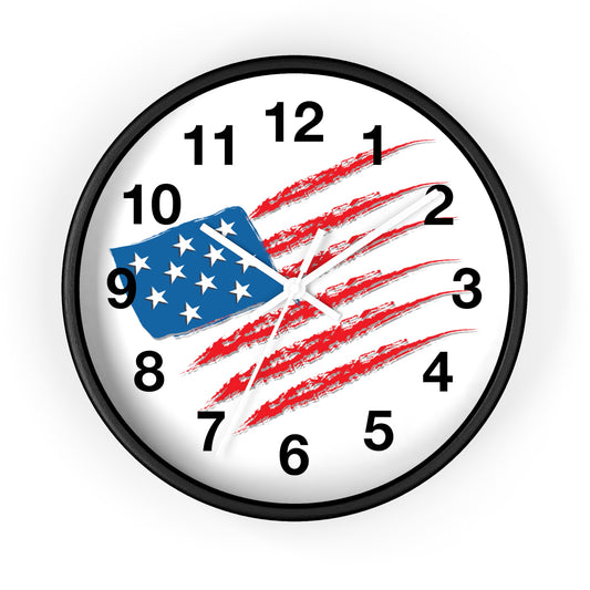 Vintage USA Flag Wall Clock