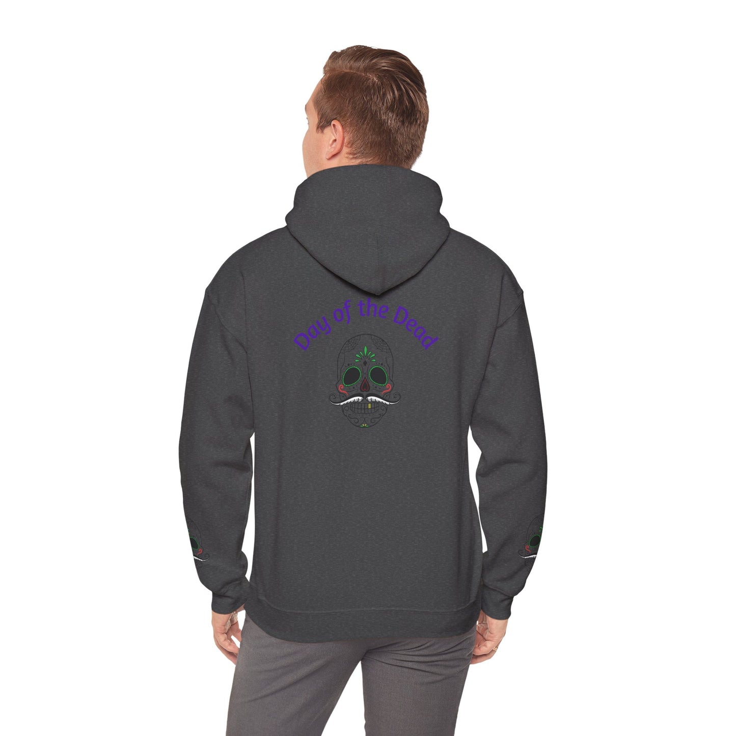 Day of the Dead Hoodie | Unisex Heavy Blend Sweatshirt, Skull Art, Mexican Holiday Apparel, Halloween Costume, Festival Gear