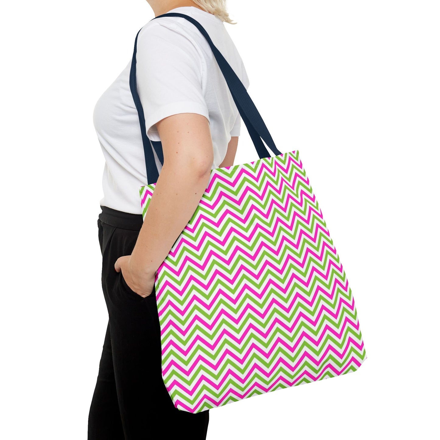 Colorful Chevron patter Tote Bag Stylish Eco-Friendly Shopping Tote