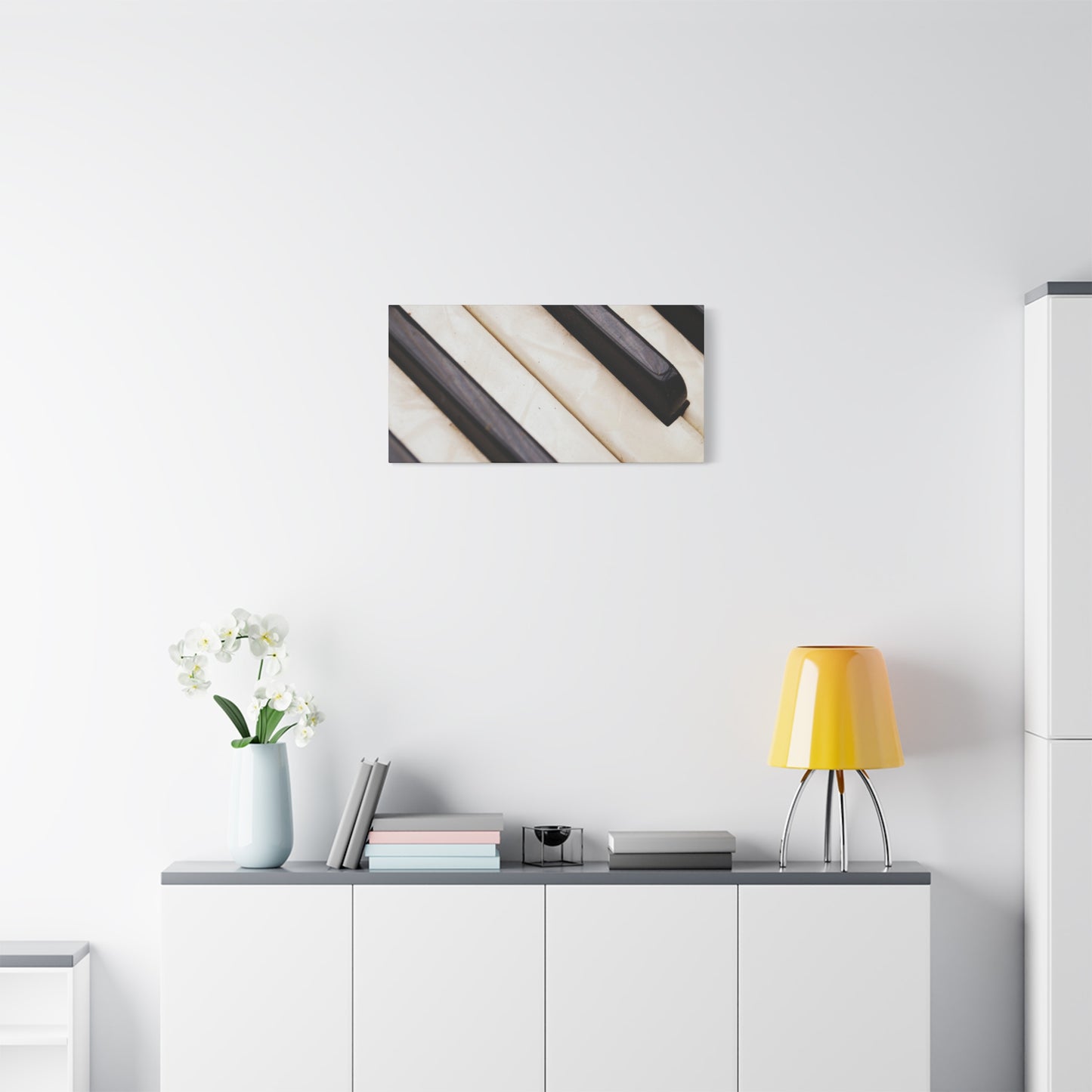 Piano Keys Canvas Wall Art, Music Decor for Home, Perfect Gift for Musicians or Music Lovers