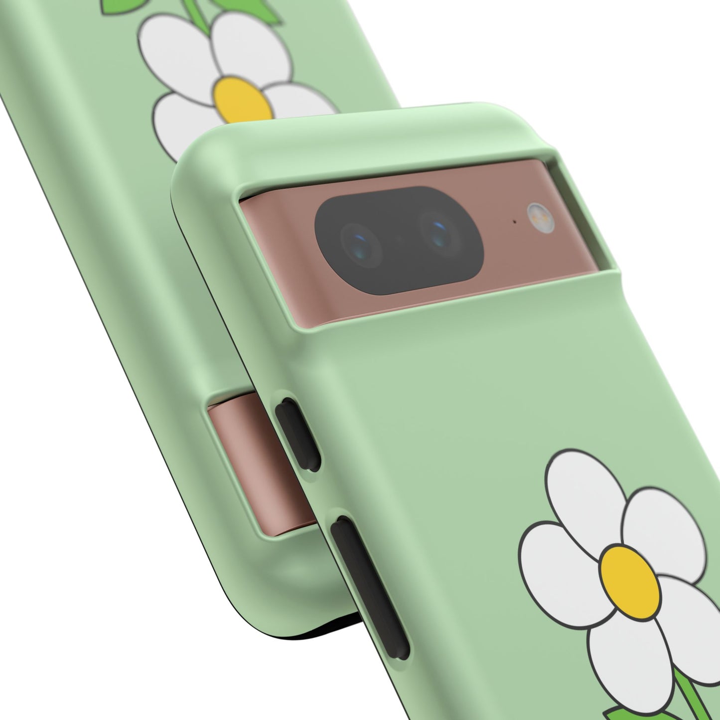 Floral Phone Case - Tough Cases for Nature Lovers, Cute Green Flower Design, iPhone Cover, Gift for Her, Spring Accessories