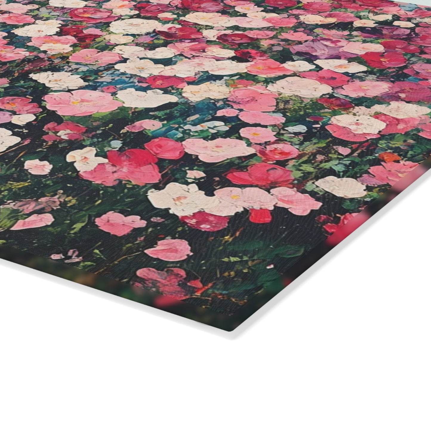 Floral Glass Cutting Board - Perfect for Kitchen Decor, Wedding Gifts, Home Cooking, Culinary Art, Decorative Kitchenware