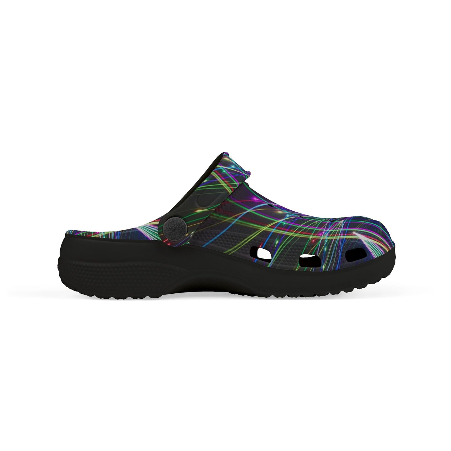 Vibrant Kid's EVA Foam Clogs, Colorful Slip-On Shoes for Fun Adventures, Neon Light Design, Ideal for Summer, Festivals, and Everyday Play