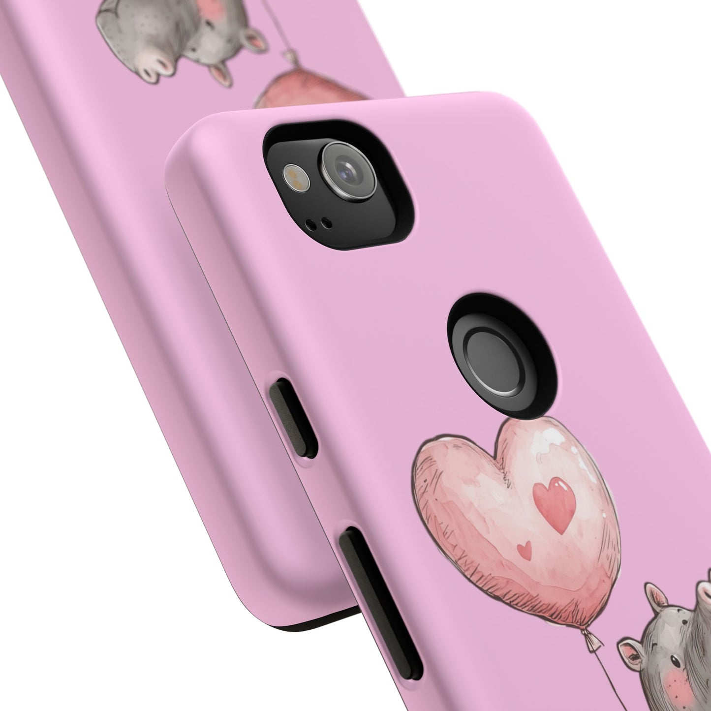 Cute Hippo Phone Case | Good Vibes, Gift for Friends, Cute Phone Accessories, Animal Lover Gift, Happy Phone Cover