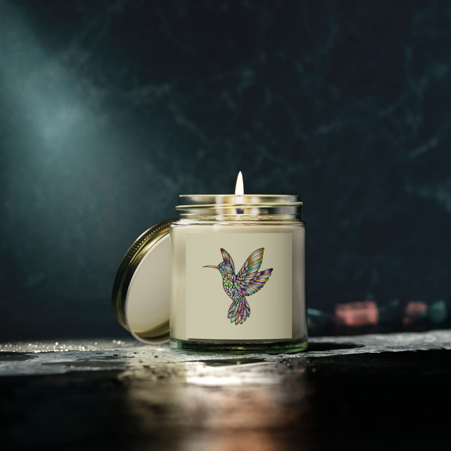 Colorful Hummingbird Scented Candle, Aromatherapy Candle, Gift Idea, Home Decor, Relaxation Candle, Eco-Friendly Wax