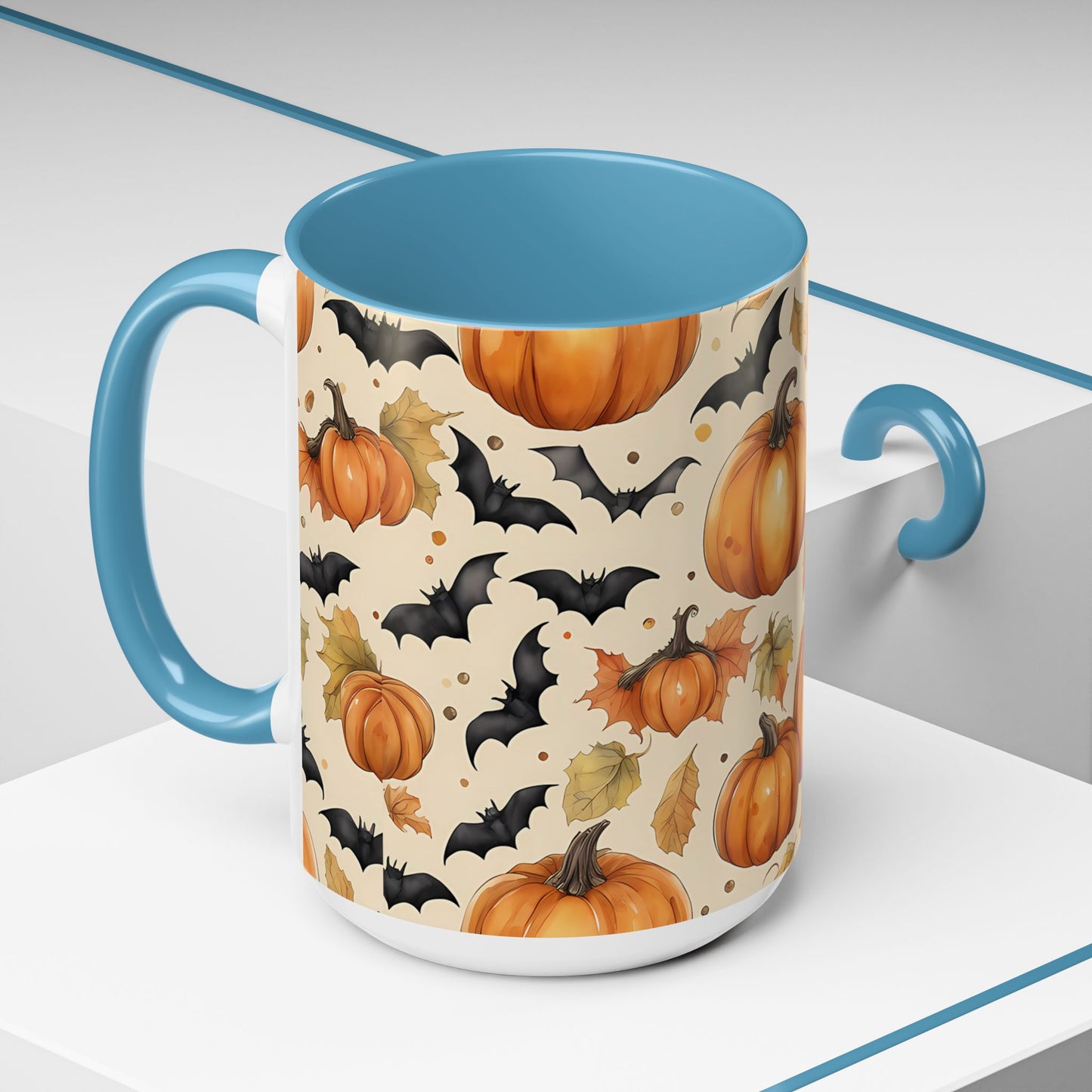 Pumpkin Halloween Coffee Mug, Fall Decor Mugs, Spooky Halloween Gifts, Autumn Drinkware, Seasonal Coffee Cups