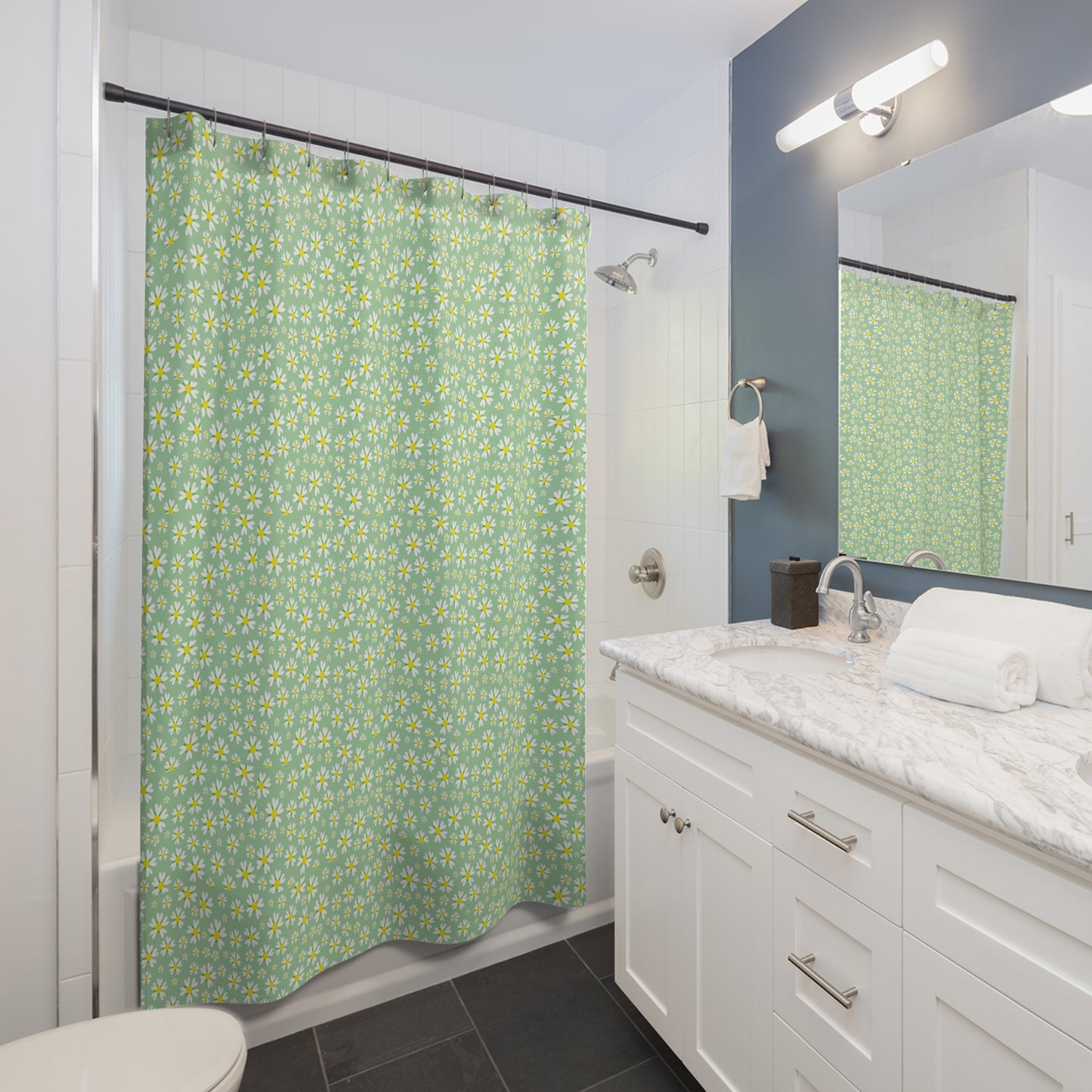 Floral Shower Curtain - Brighten Your Bathroom Decor, Perfect for Spring, Nature Lovers, and Home Makeovers, Gift for Housewarming